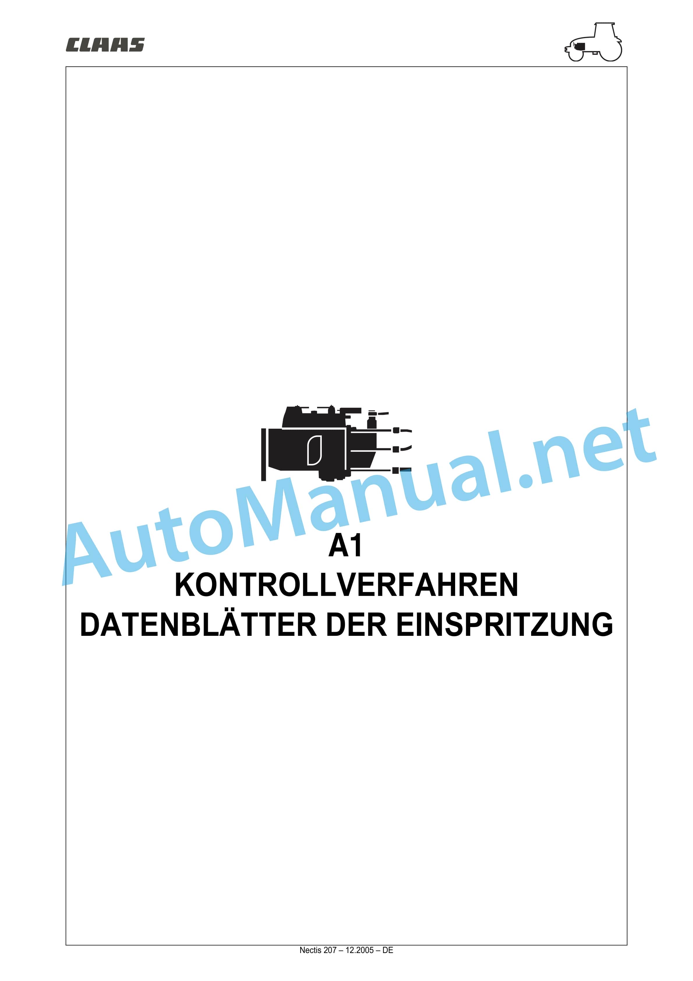 Claas NECTIS F 267 257 247 227 2+4WD (T16) Tractor Repair Manual DE 4 Claas NECTIS F 267 257 247 227 2+4WD (T16) Tractor Repair Manual DE - Image 4