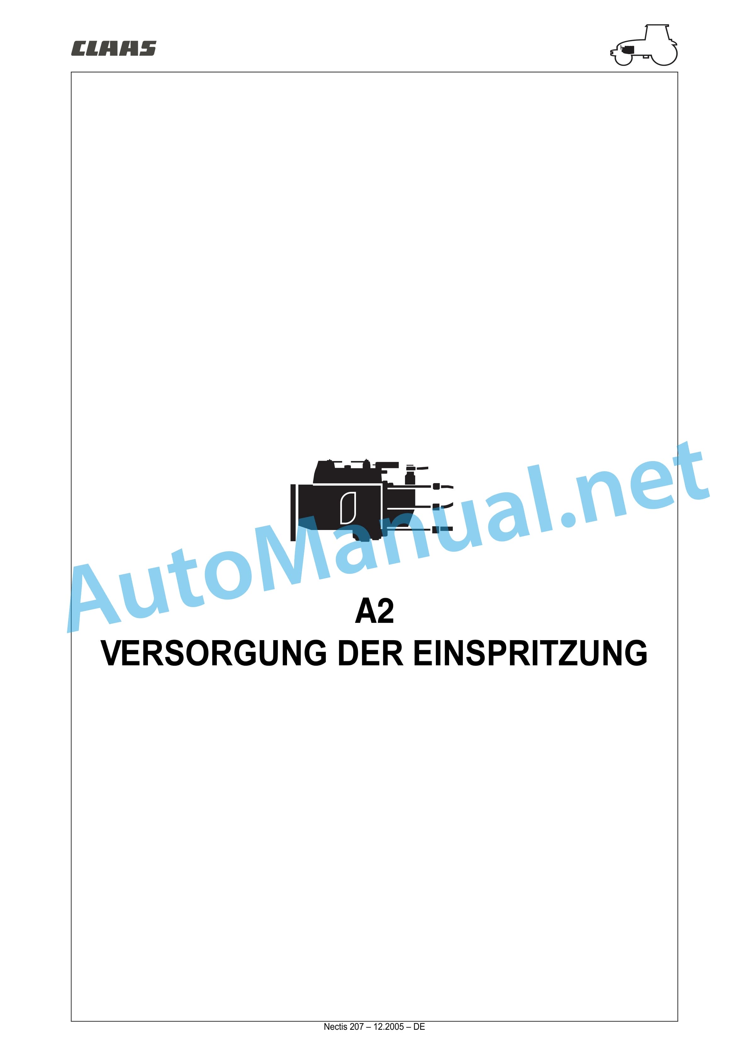 Claas NECTIS F 267 257 247 227 2+4WD (T16) Tractor Repair Manual DE 5 Claas NECTIS F 267 257 247 227 2+4WD (T16) Tractor Repair Manual DE - Image 5