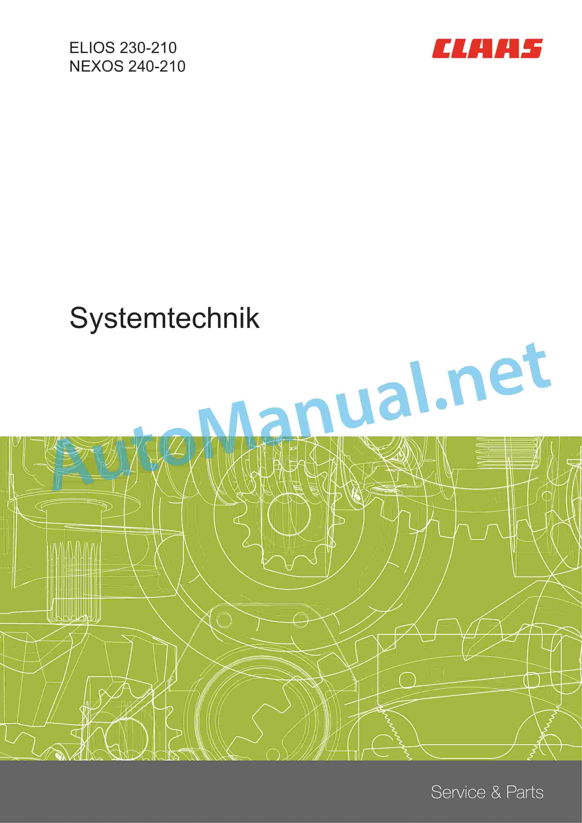 Claas NEXOS VE 230-210 (A25) Tractor Technical System DE 1 Claas NEXOS VE 230-210 (A25) Tractor Technical System DE