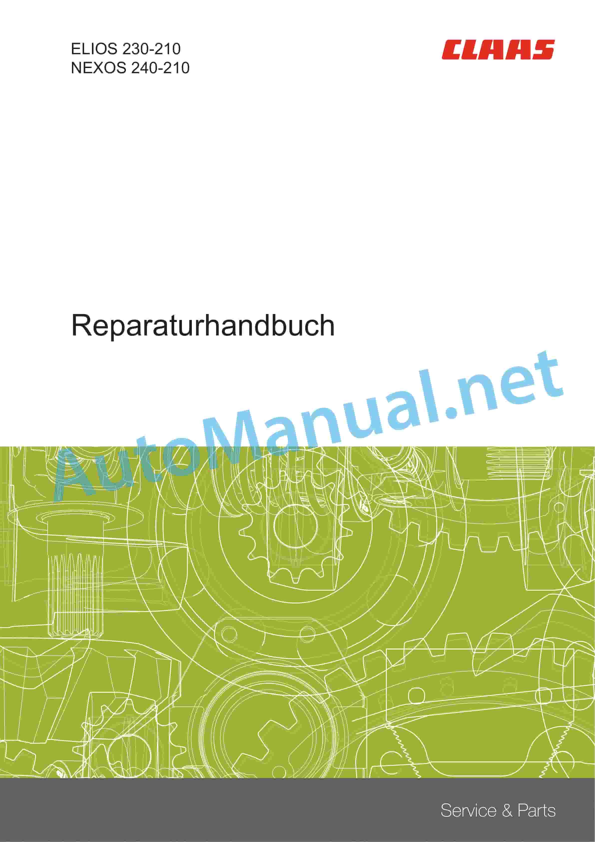 Claas NEXOS VL 240-210 (A26) Tractor Repair Manual DE