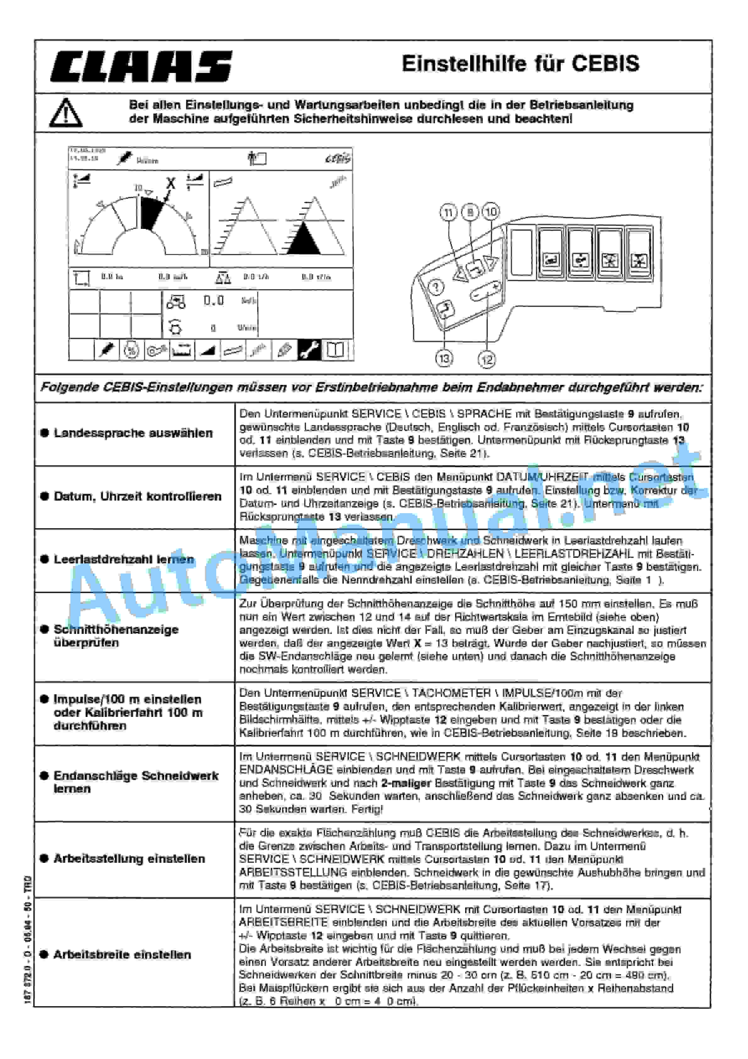 Claas Other Miscellaneous Operator Manual DE 2 Claas Other Miscellaneous Operator Manual DE - Image 2