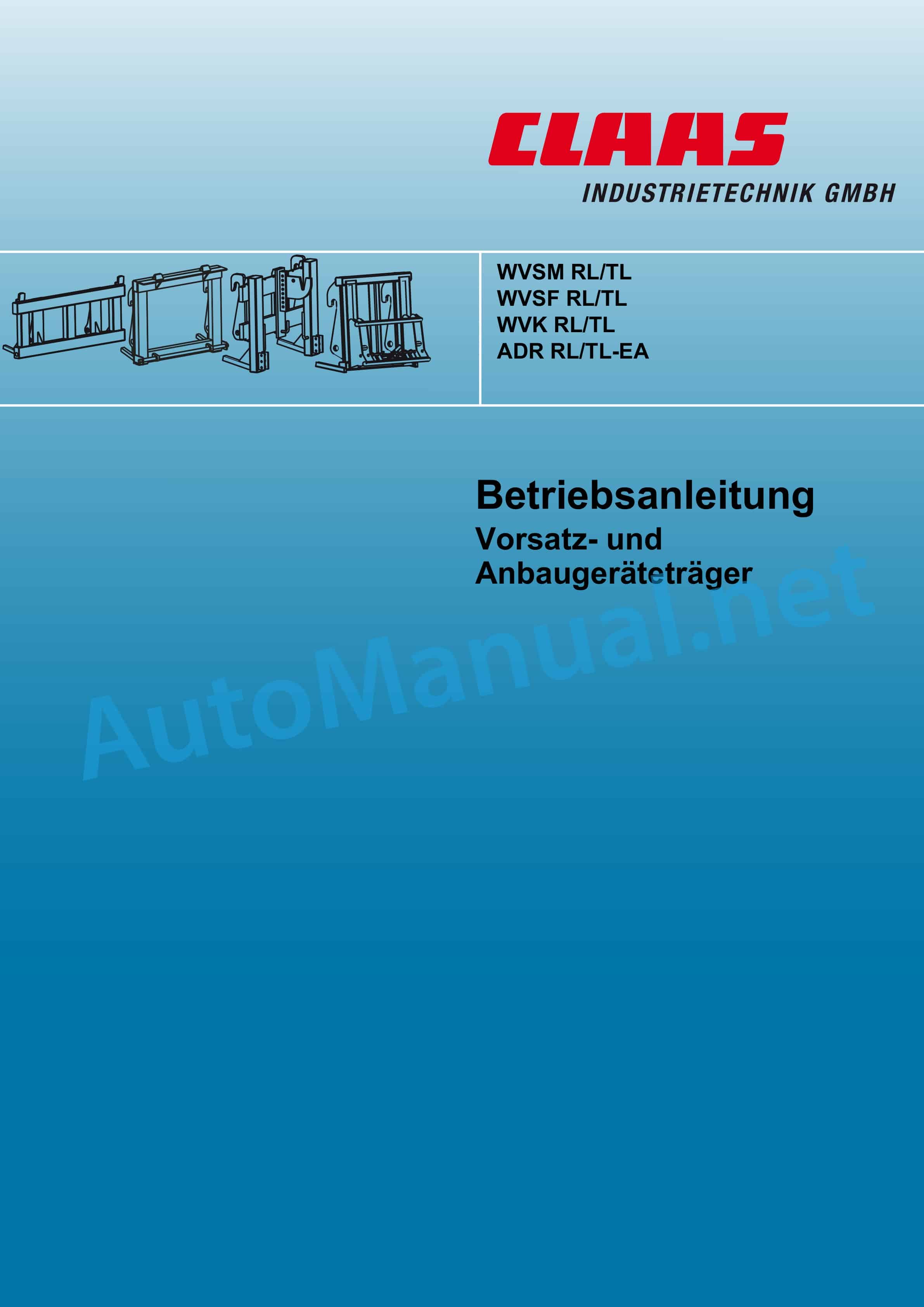 Claas Other Miscellaneous Operator Manual DE 8 Claas Other Miscellaneous Operator Manual DE - Image 8