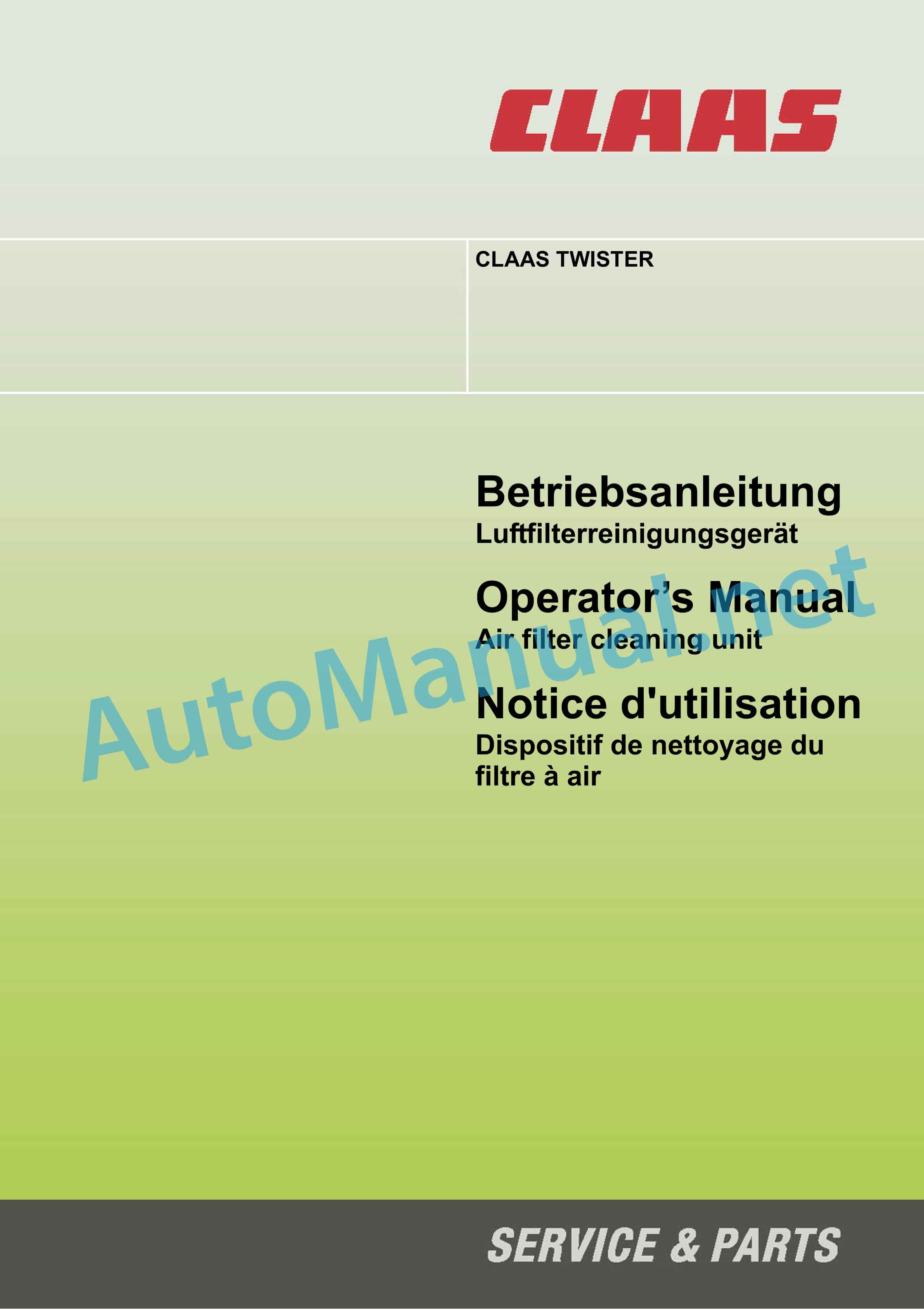 Claas Other Miscellaneous Operator Manual DE 9 Claas Other Miscellaneous Operator Manual DE - Image 9