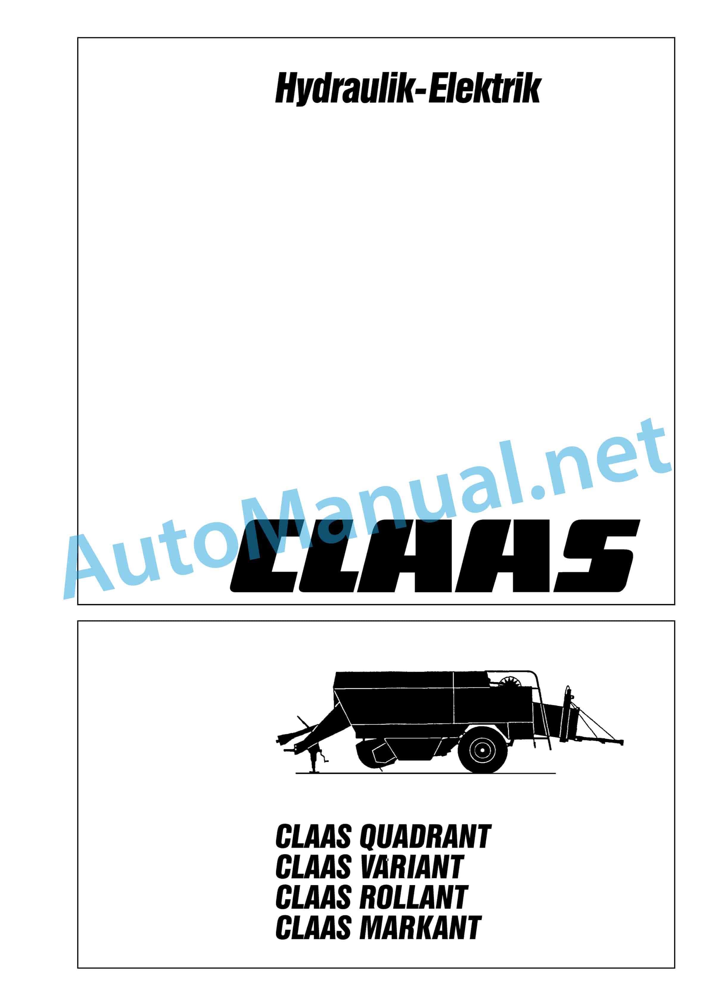 Claas QUADRANT 1200 (042) Baler Technical System DE 1 Claas QUADRANT 1200 (042) Baler Technical System DE
