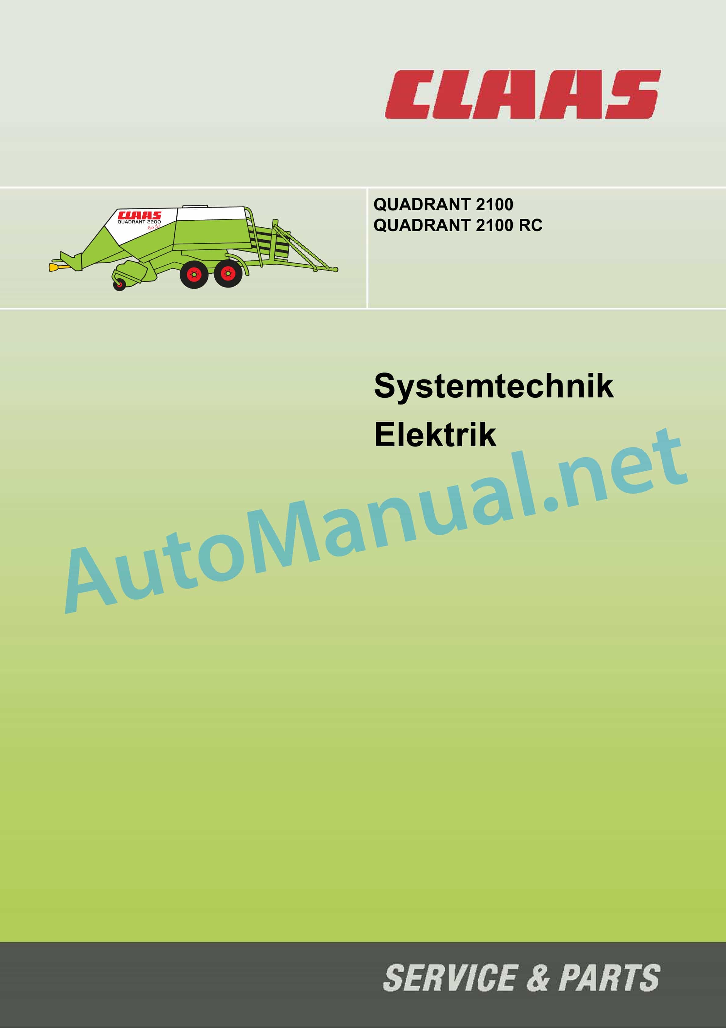 Claas QUADRANT 2100 (742) Baler Technical System DE 2 Claas QUADRANT 2100 (742) Baler Technical System DE - Image 2