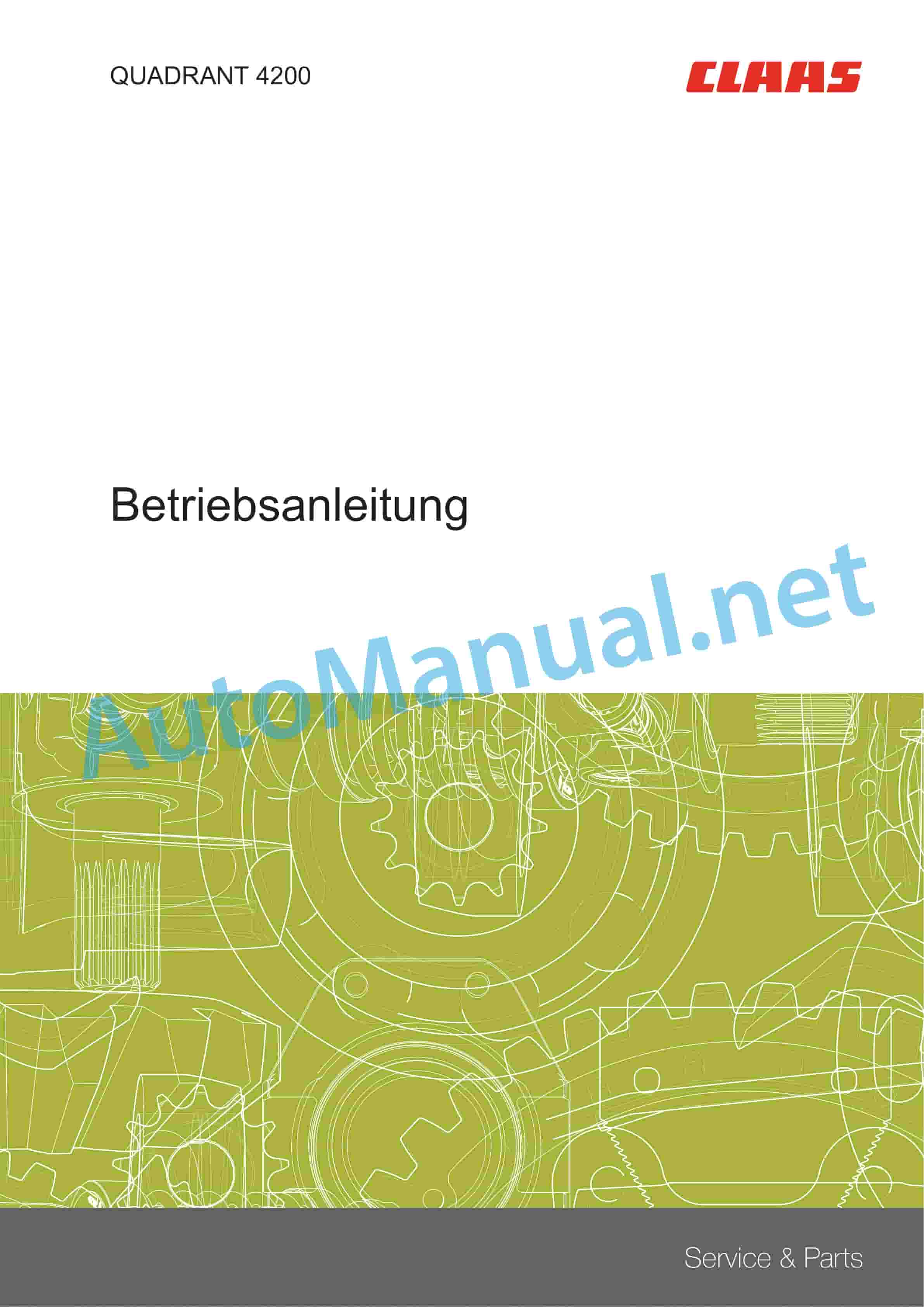 Claas QUADRANT 4200 (J30) Baler Operator Manual DE