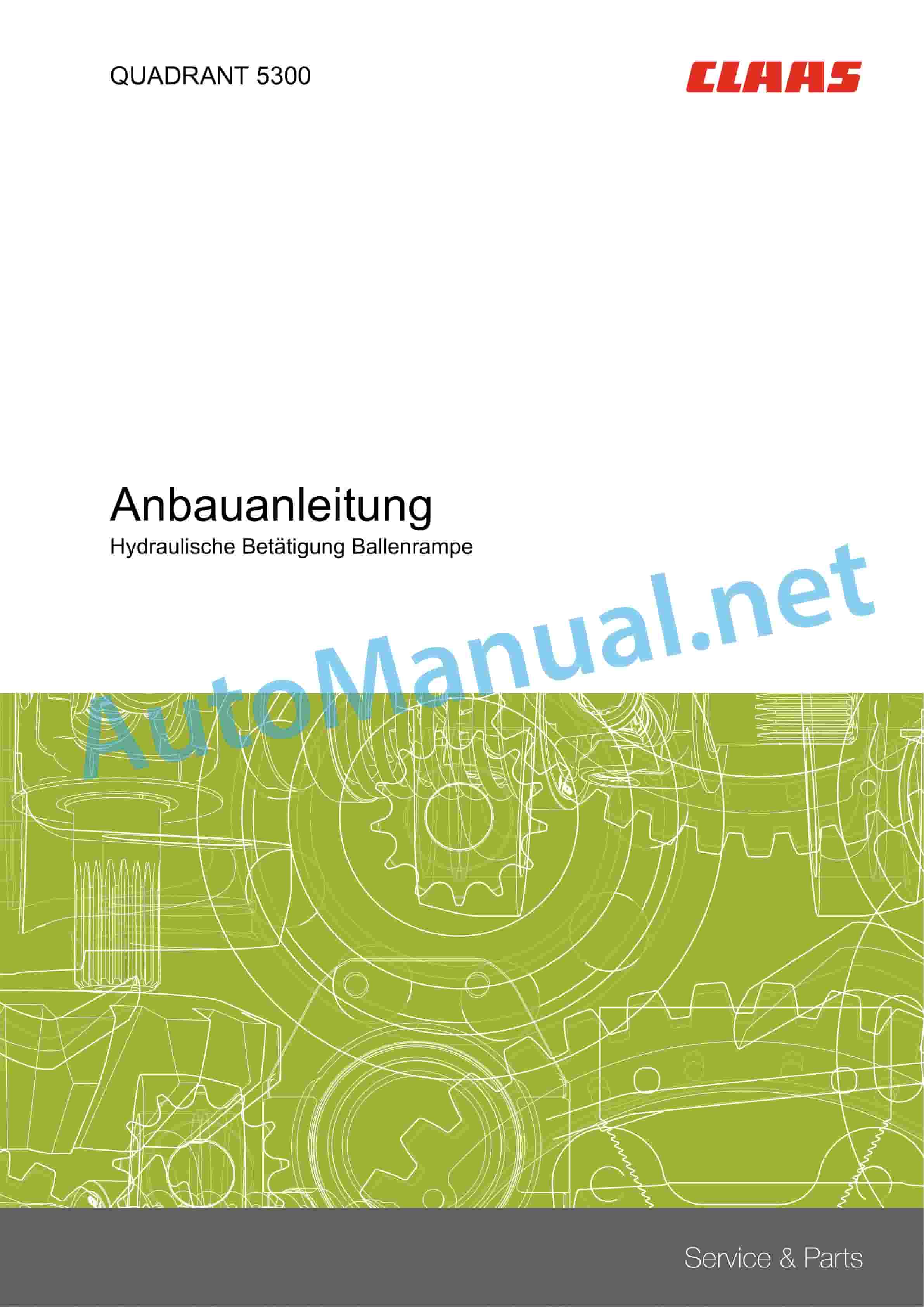 Claas QUADRANT 5300 (J32) Baler Assembly Manual DE 4 Claas QUADRANT 5300 (J32) Baler Assembly Manual DE - Image 4