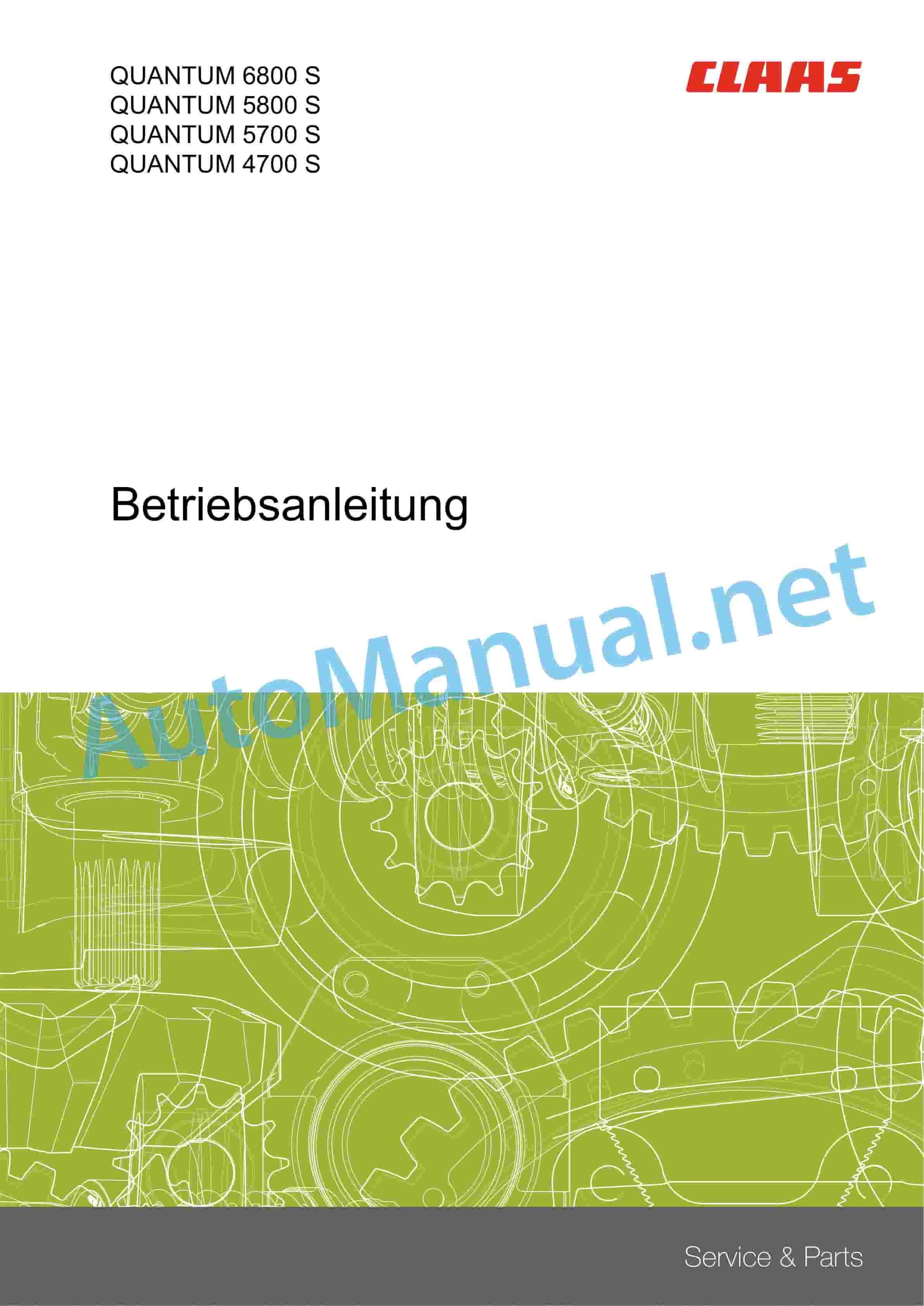 Claas QUANTUM 5500 S S16 S18 4500 S (614) Loader Wagons Operator Manual DE 3 Claas QUANTUM 5500 S S16 S18 4500 S (614) Loader Wagons Operator Manual DE - Image 3