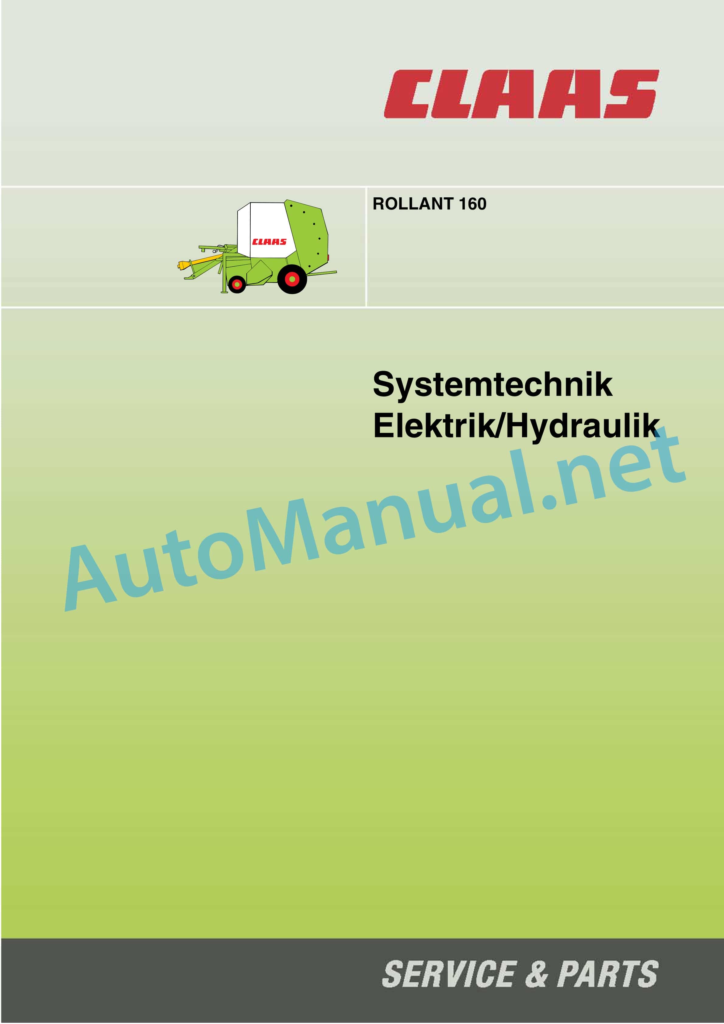 Alternative view of Claas ROLLANT 160 66 (008) Baler Technical System DE
