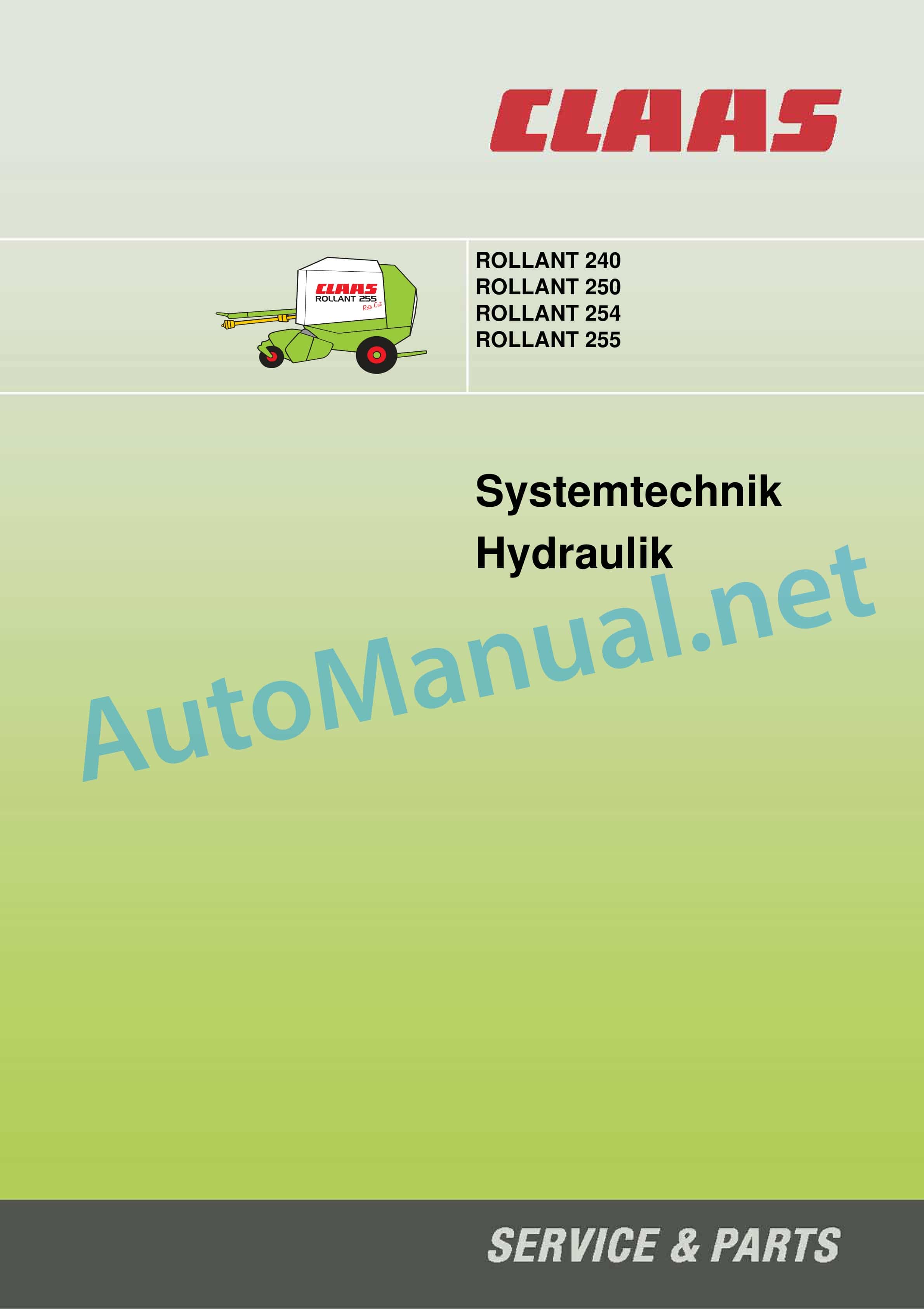 Claas ROLLANT 240 (749) Baler Technical System DE
