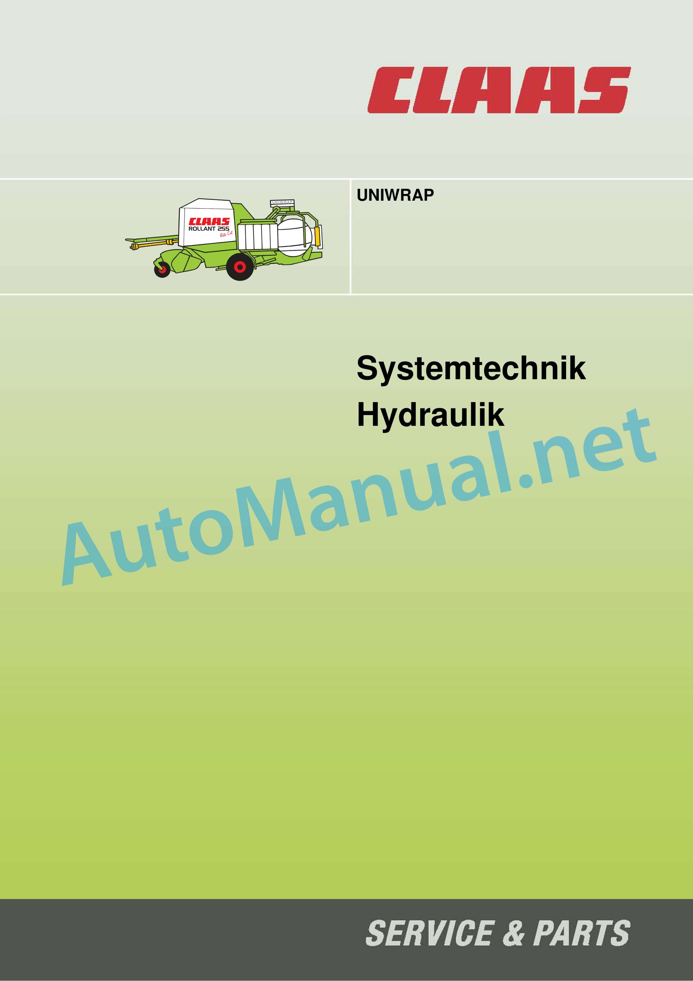Claas ROLLANT 250 255 UNIWRAP (726) Baler Technical System DE 3 Claas ROLLANT 250 255 UNIWRAP (726) Baler Technical System DE - Image 3