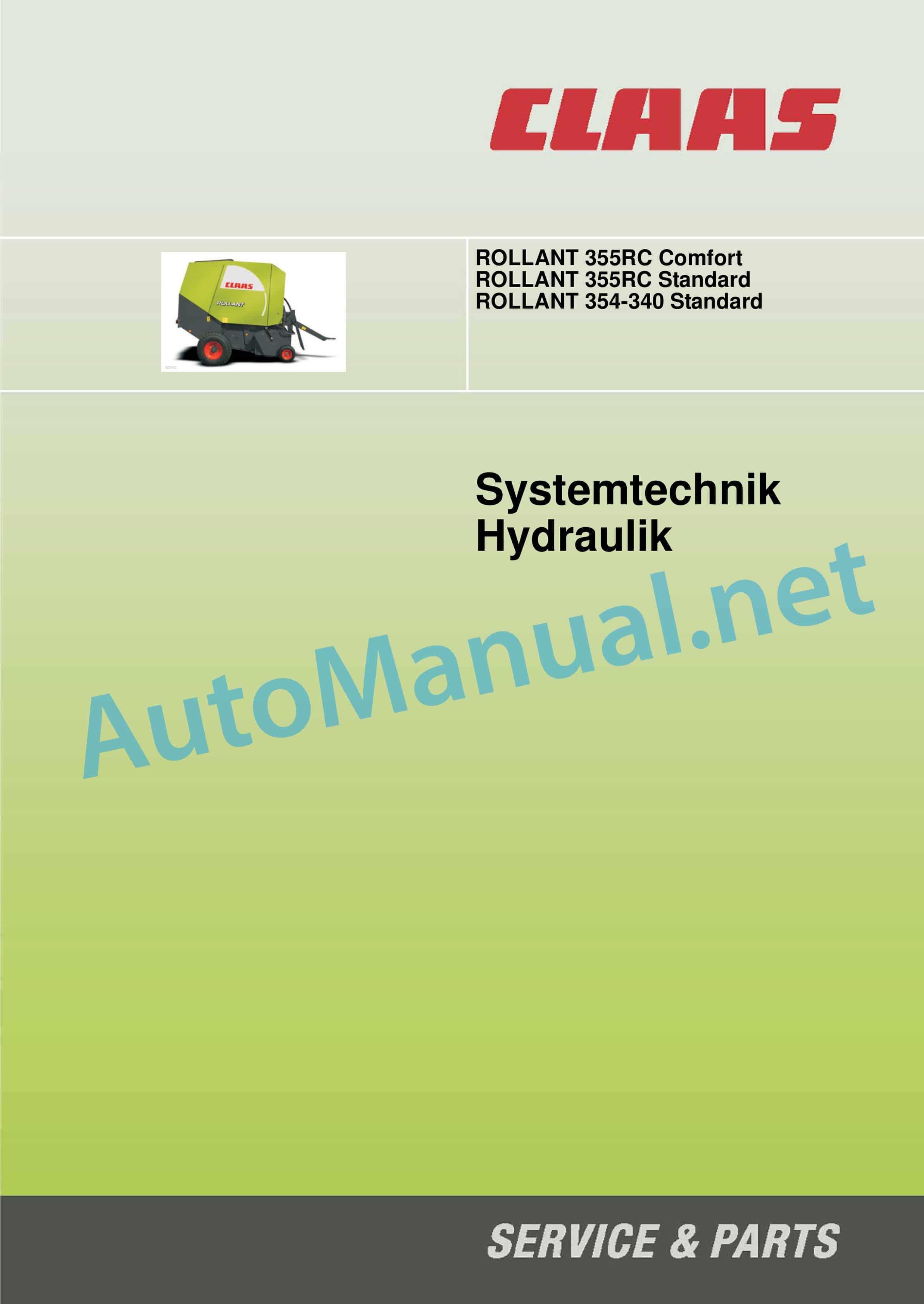 Claas ROLLANT 374 354 RC PU 1,85 (763) Baler Technical System DE 3 Claas ROLLANT 374 354 RC PU 1,85 (763) Baler Technical System DE - Image 3