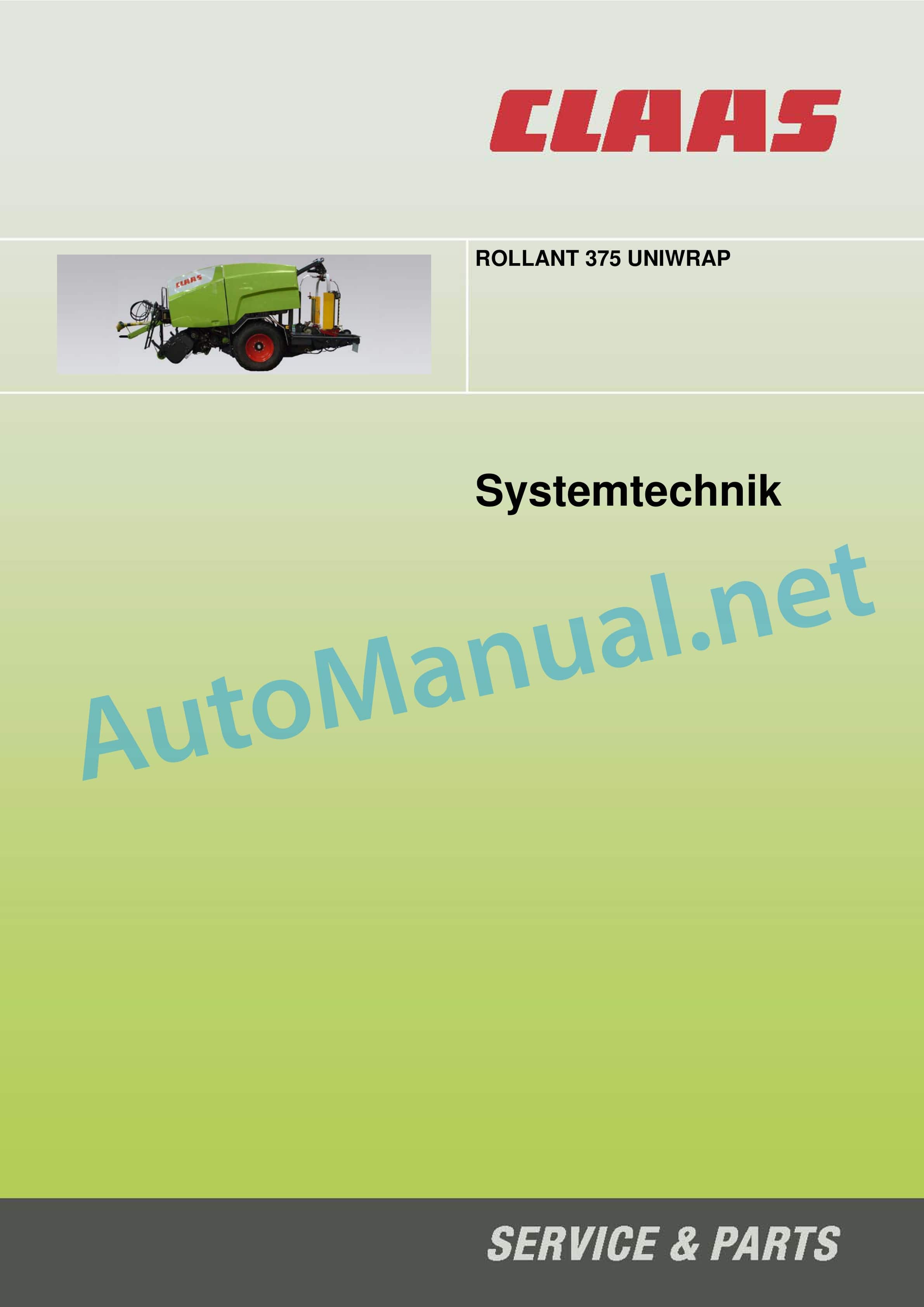Claas ROLLANT 375 355 RC UNIWRAP (766) Baler Technical System DE