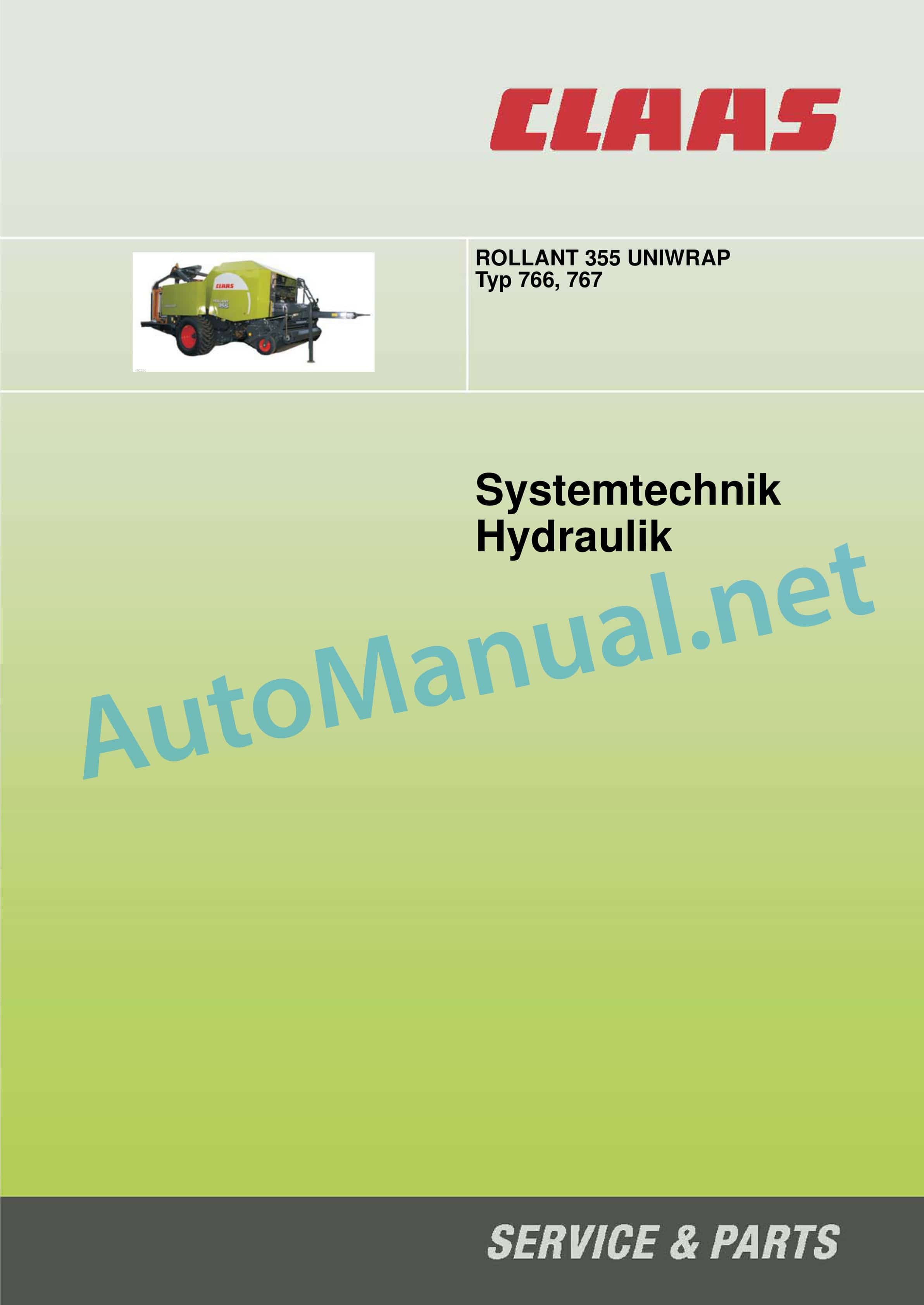 Claas ROLLANT 375 355 RC UNIWRAP (766) Baler Technical System DE 3 Claas ROLLANT 375 355 RC UNIWRAP (766) Baler Technical System DE - Image 3