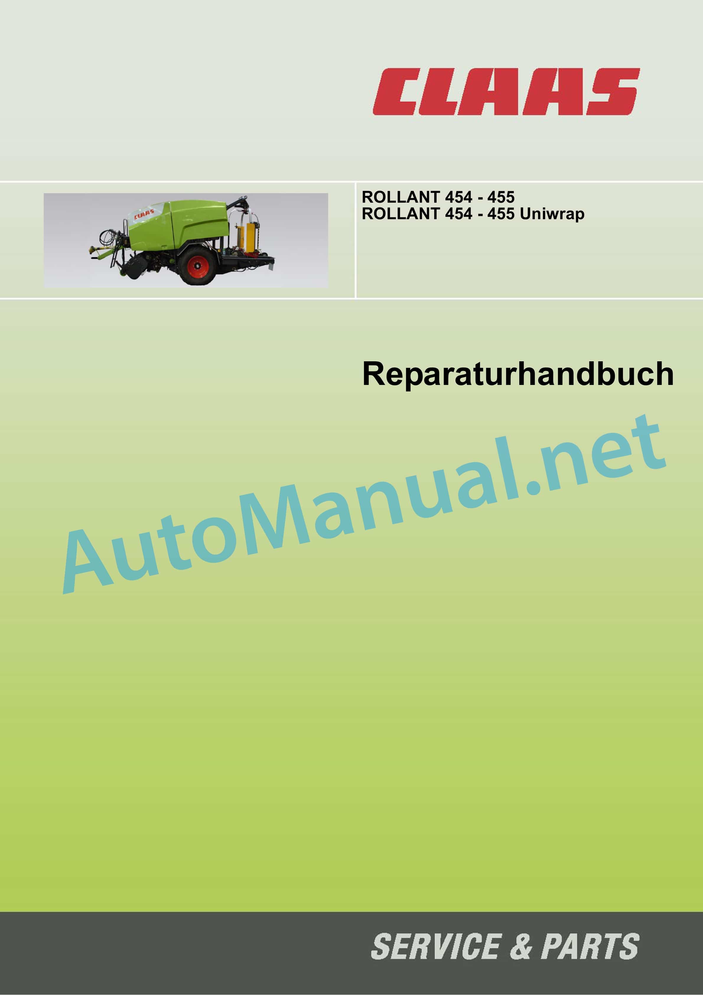 Claas ROLLANT 455 (761) Baler Repair Manual DE