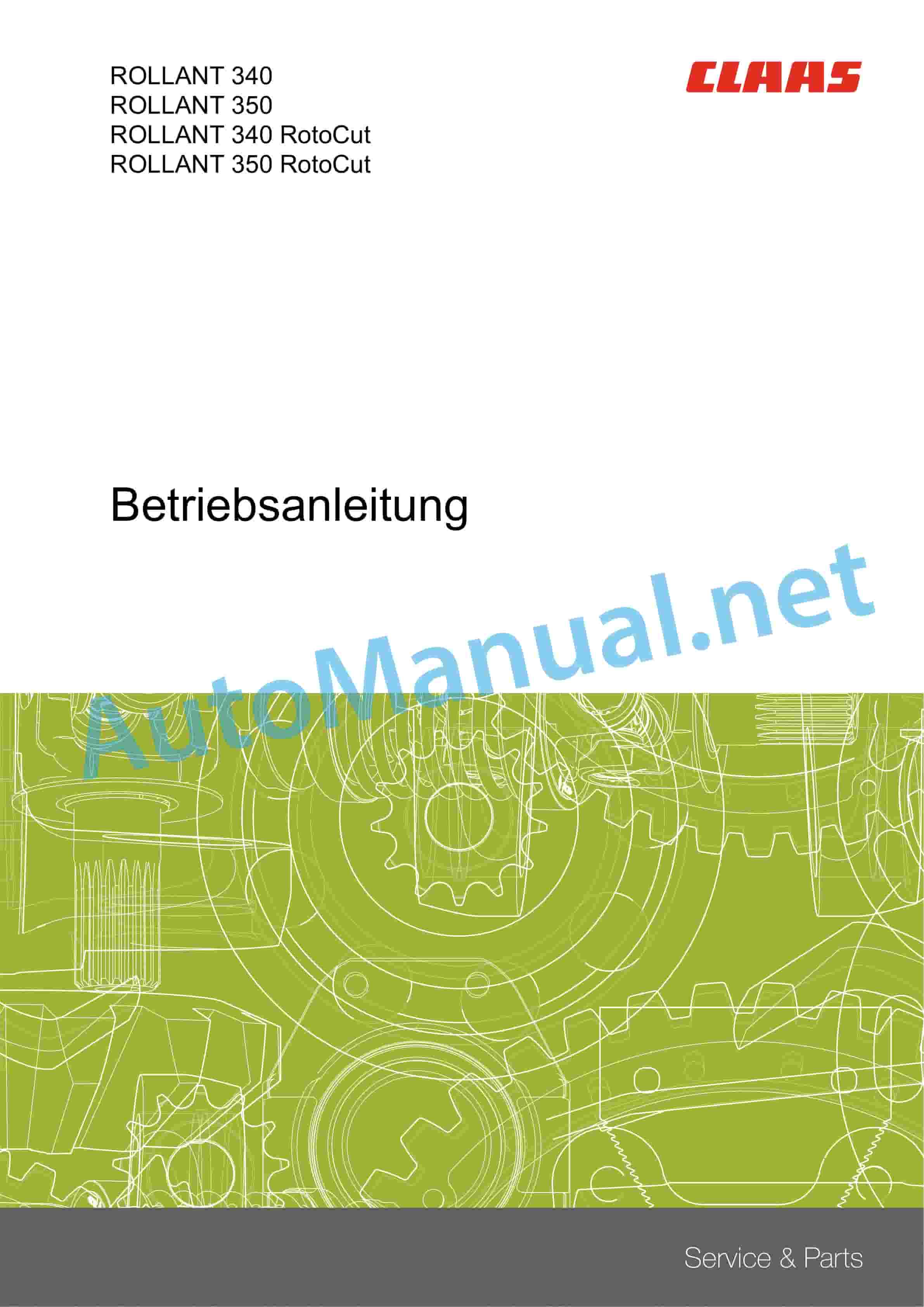 Claas ROLLANT 520, 340 (760) Baler Operator Manual DE