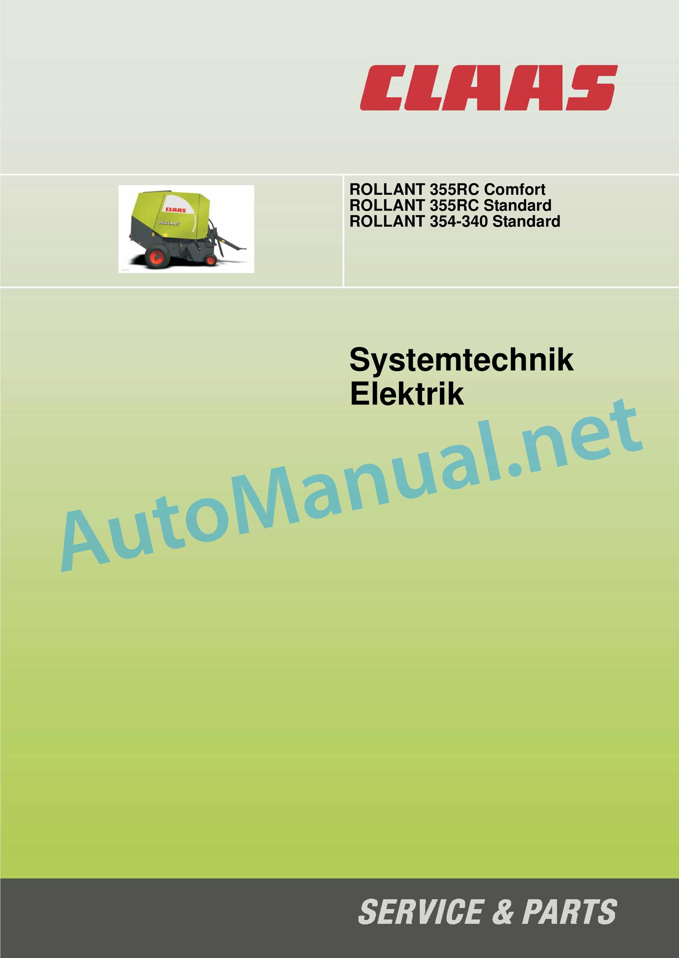 Claas ROLLANT 520, 340 (760) Baler Technical System DE