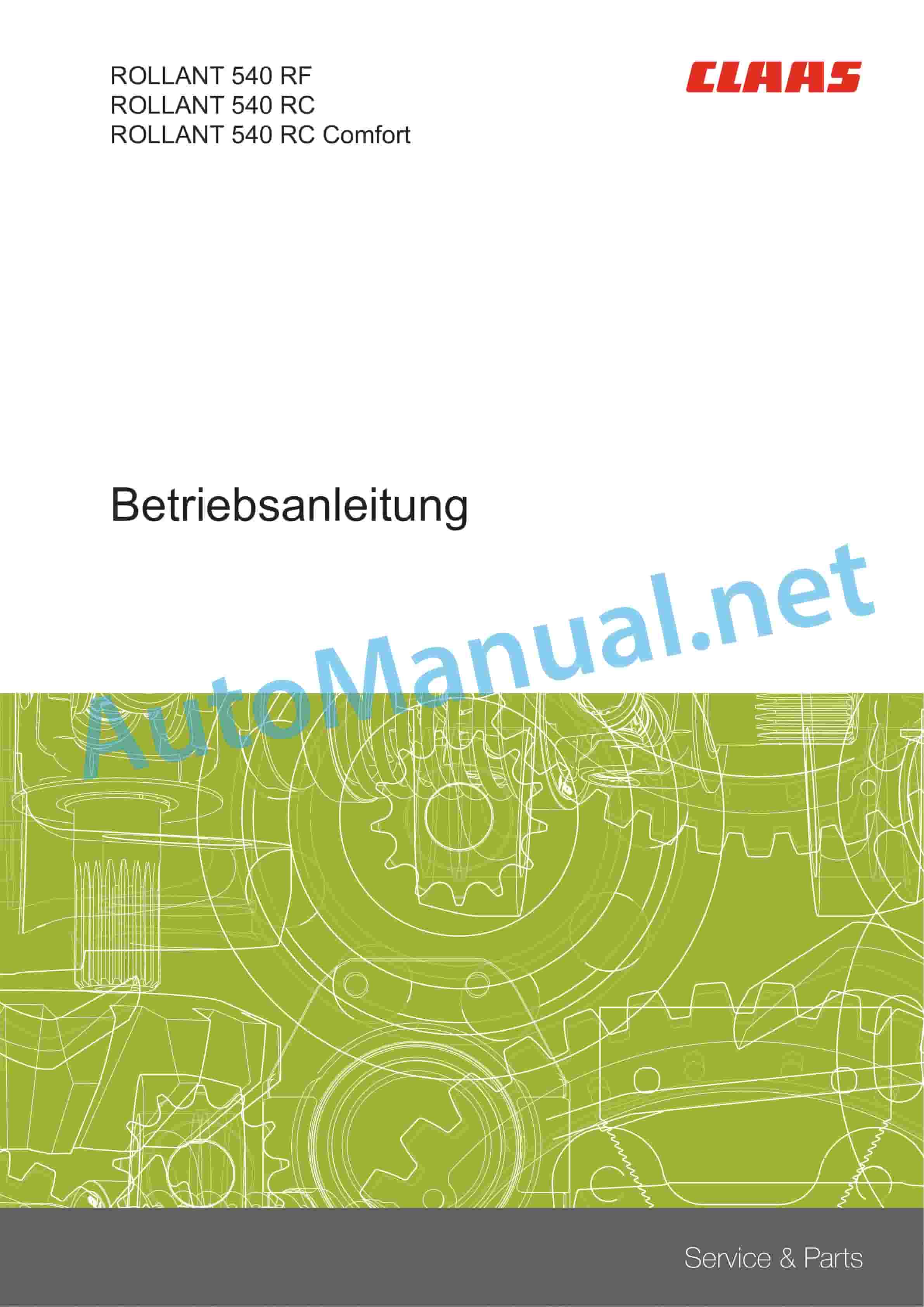 Claas ROLLANT 540 RC RF (J03) Baler Operator Manual DE