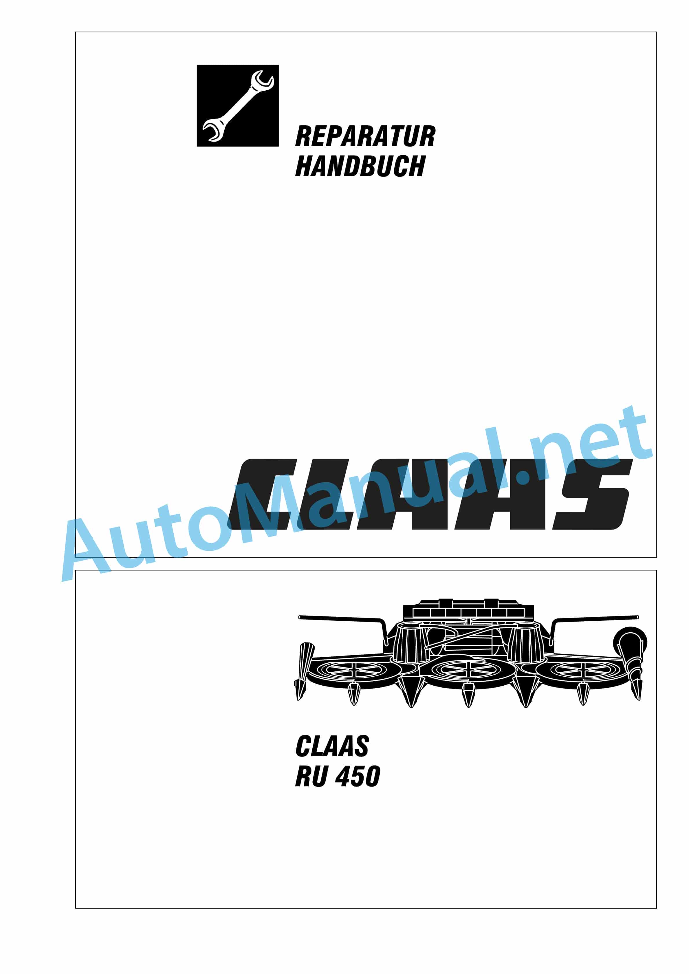 Claas RU-450 XTRA (660) Forage Harvesters Repair Manual DE