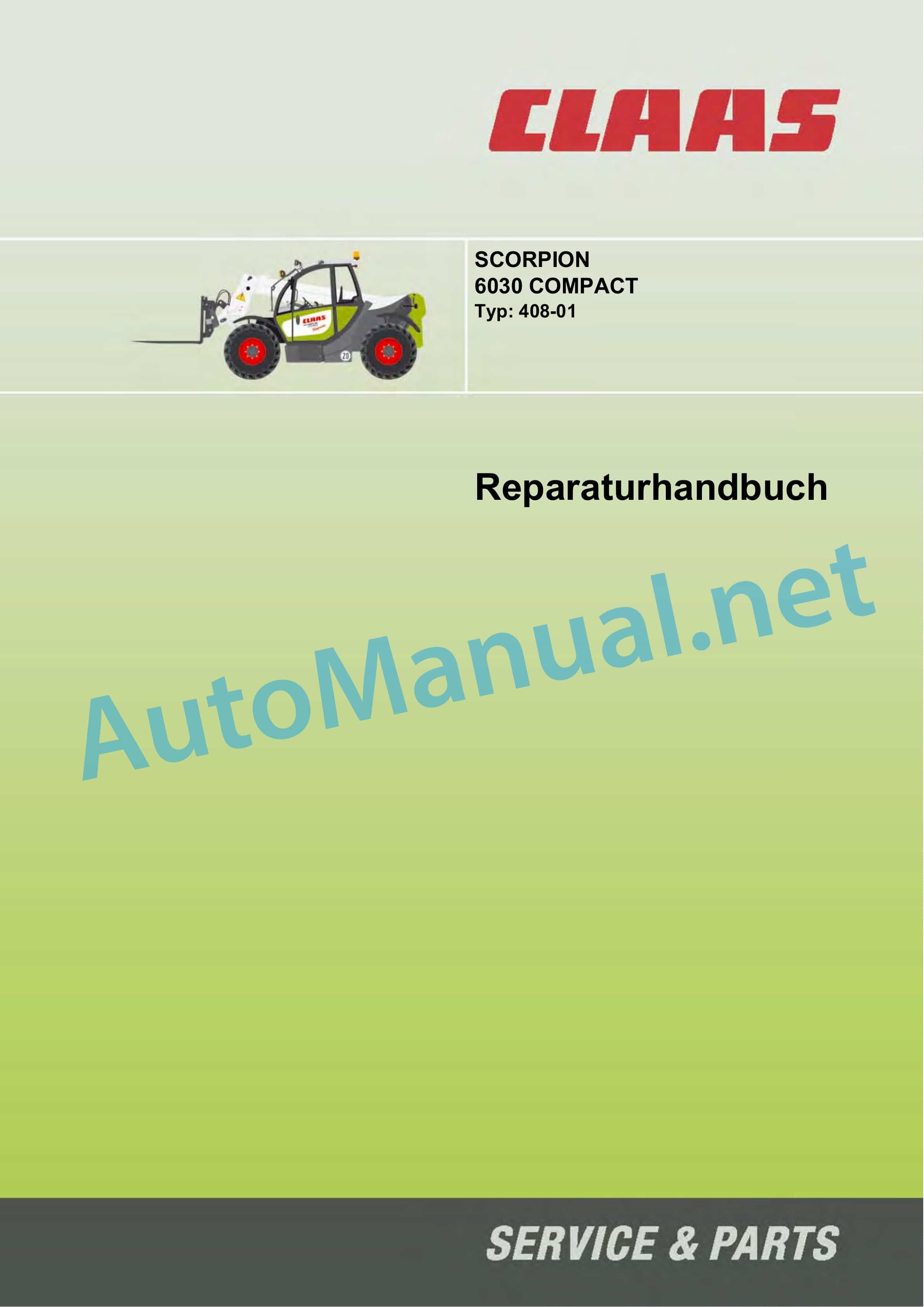 Claas SCORPION 6030 CP (K10) Telehandlers Repair Manual DE