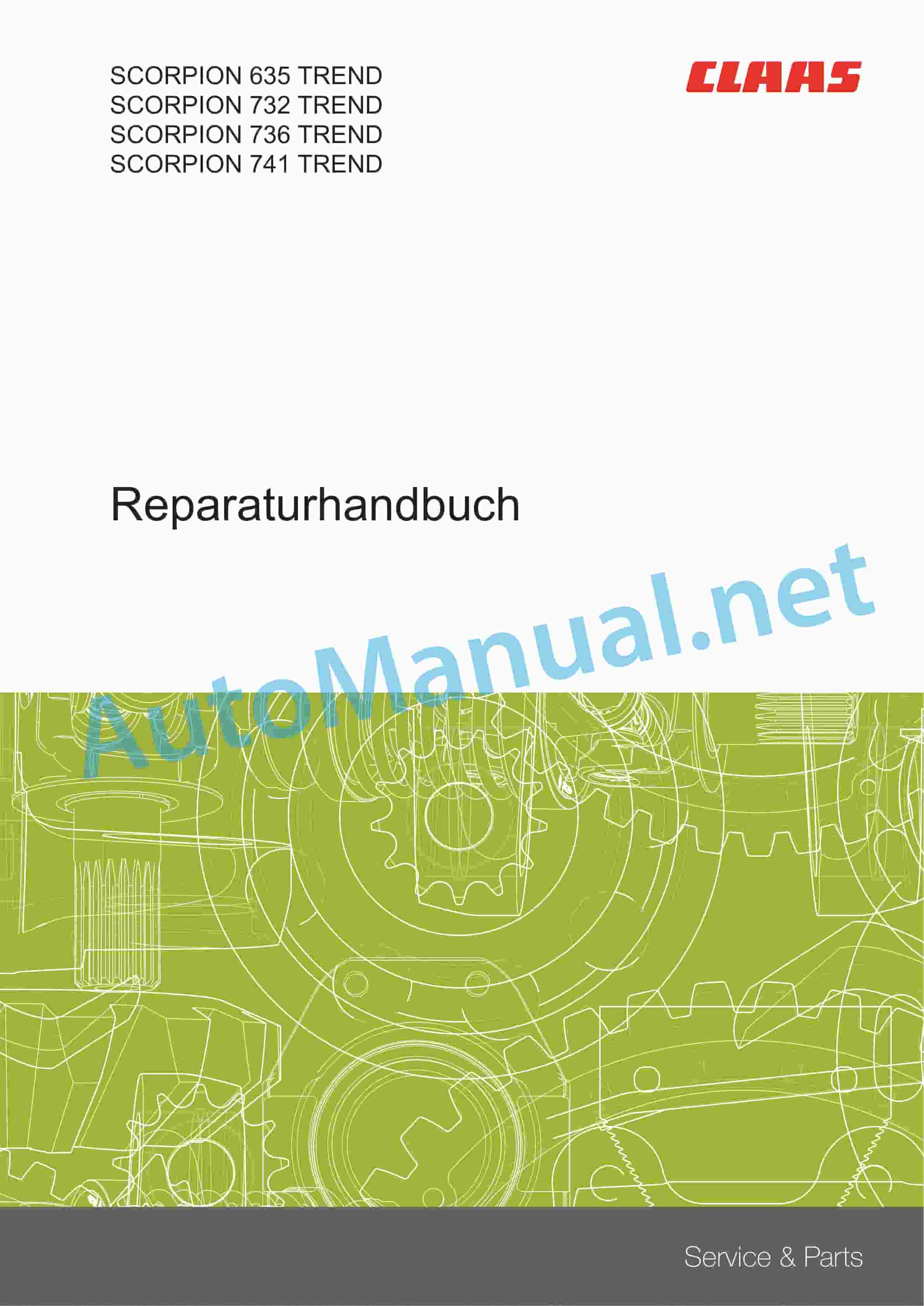 Claas SCORPION 732 (K31) Telehandlers Repair Manual DE 3 Claas SCORPION 732 (K31) Telehandlers Repair Manual DE - Image 3