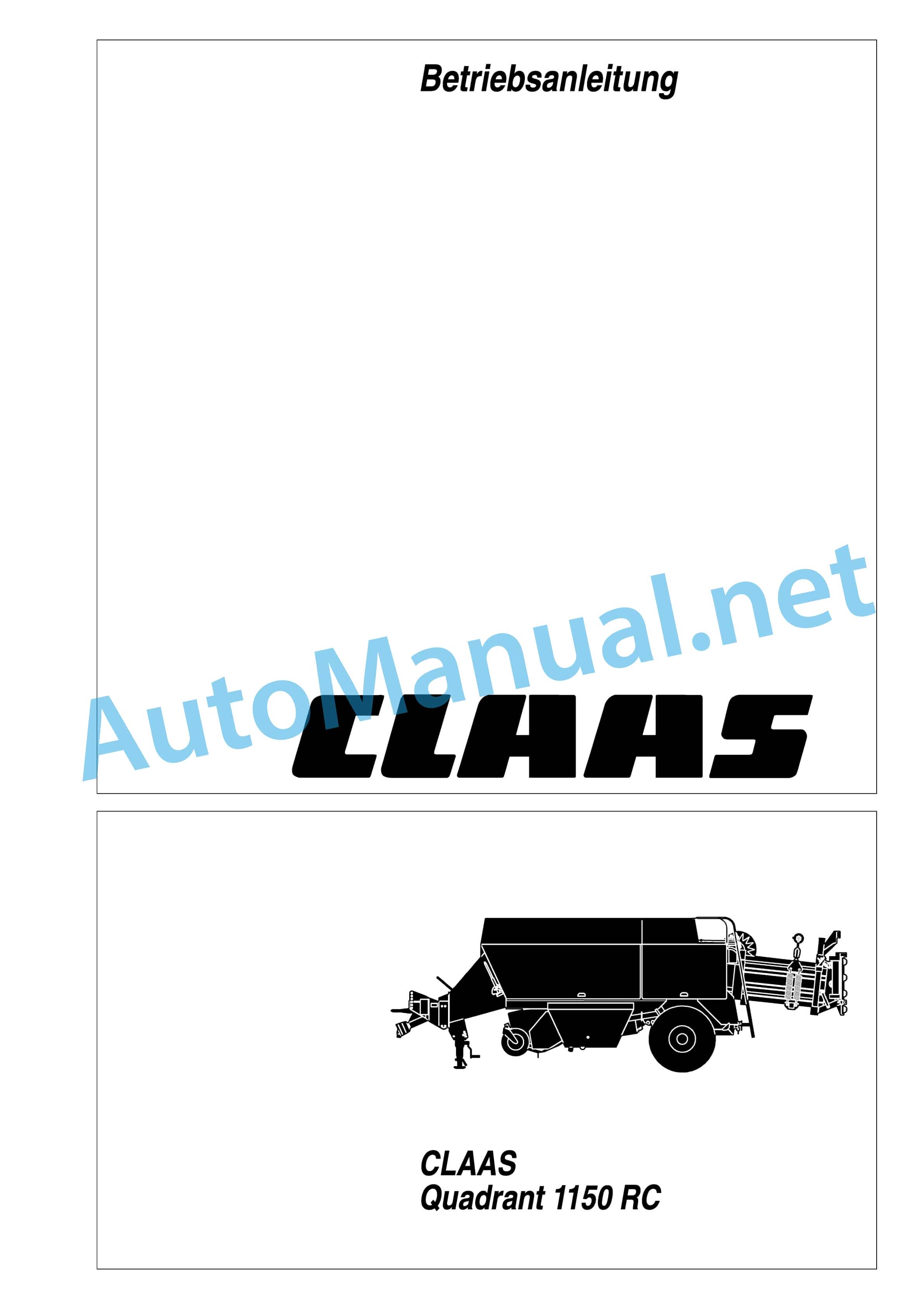 Alternative view of Claas STAPLER (737) Baler Operator Manual DE