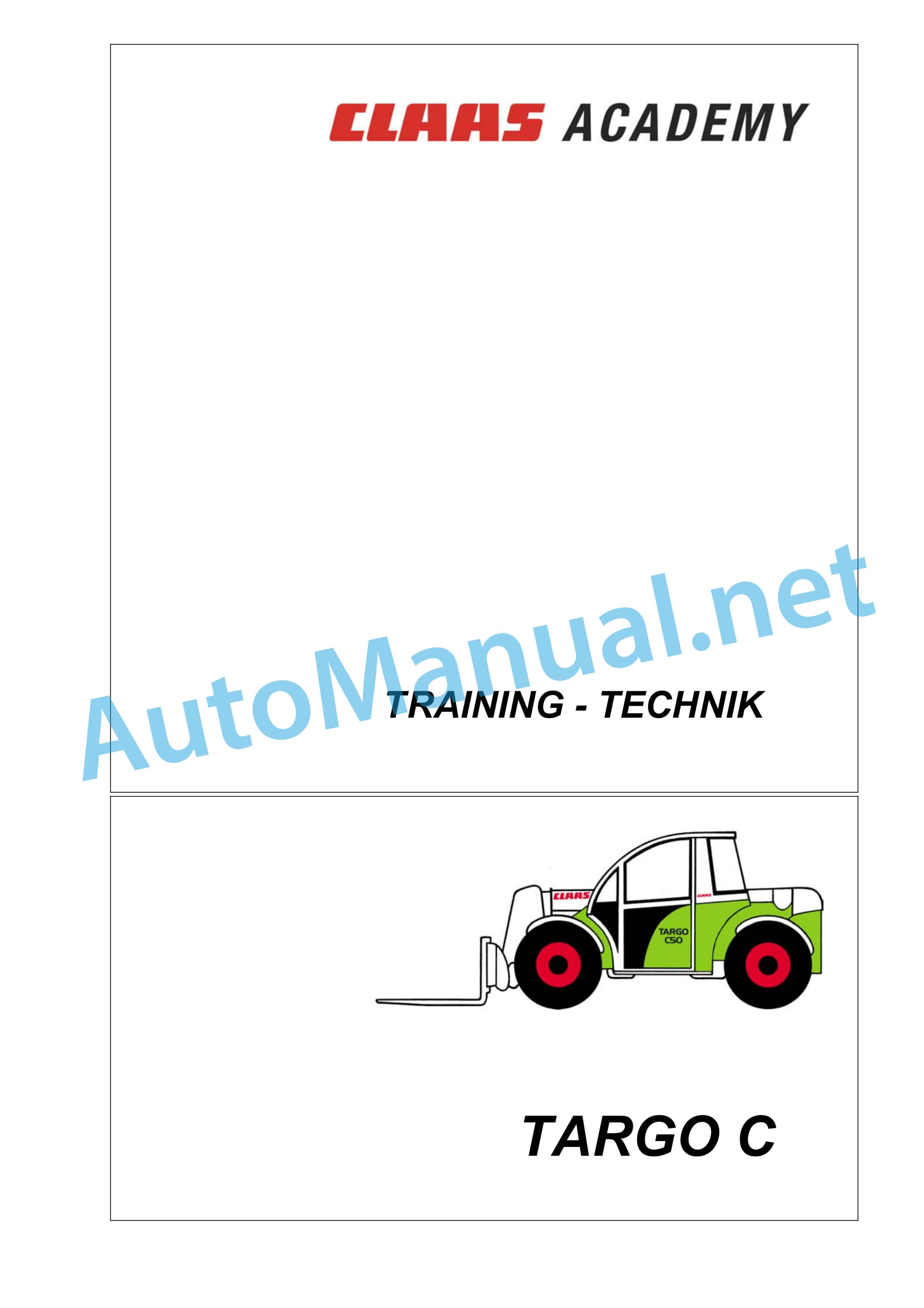 Claas TARGO C50 (518) Telehandlers Technical System DE 1 Claas TARGO C50 (518) Telehandlers Technical System DE