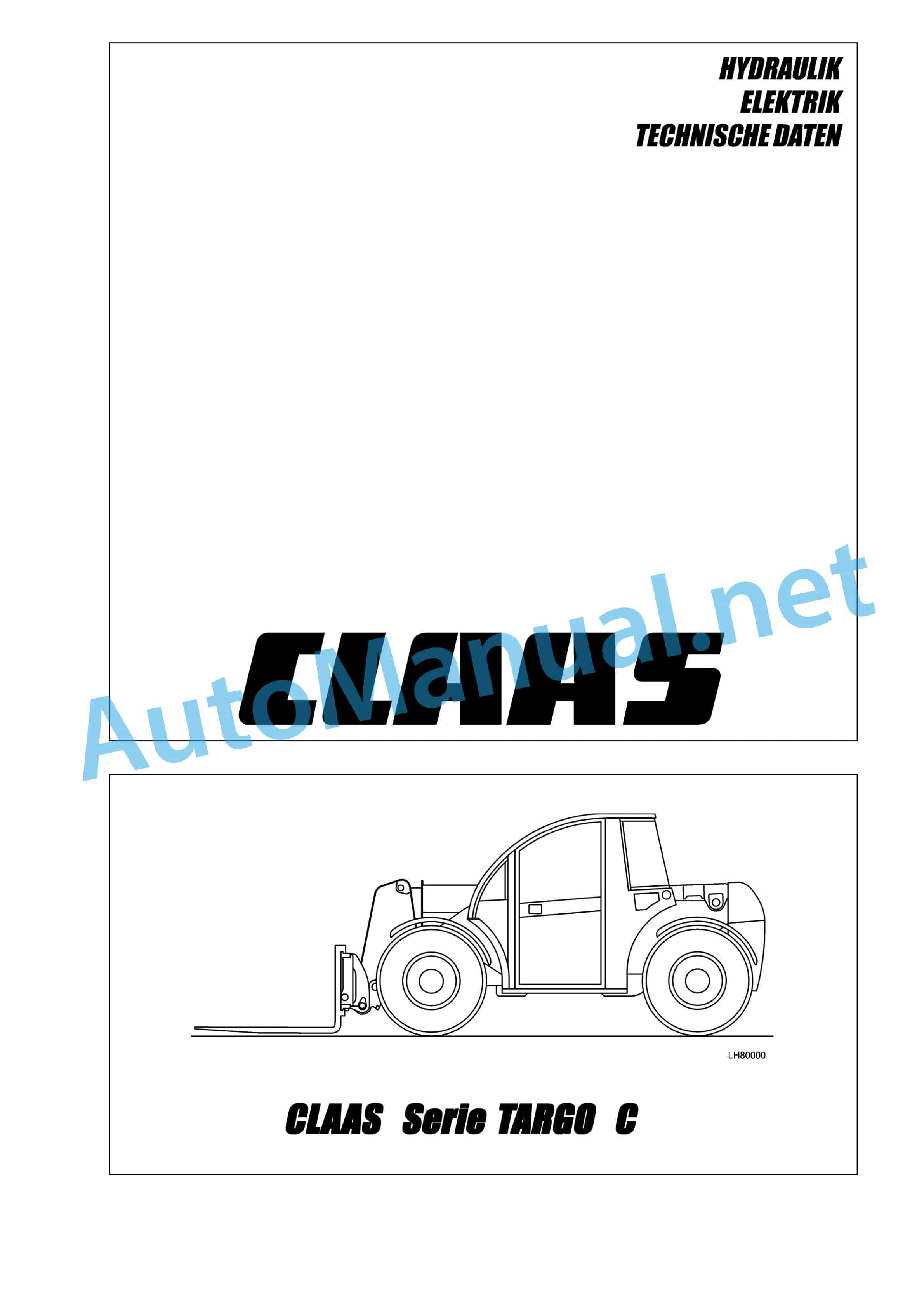 Claas TARGO C50-C40 (506) Telehandlers Technical System DE 2 Claas TARGO C50-C40 (506) Telehandlers Technical System DE - Image 2