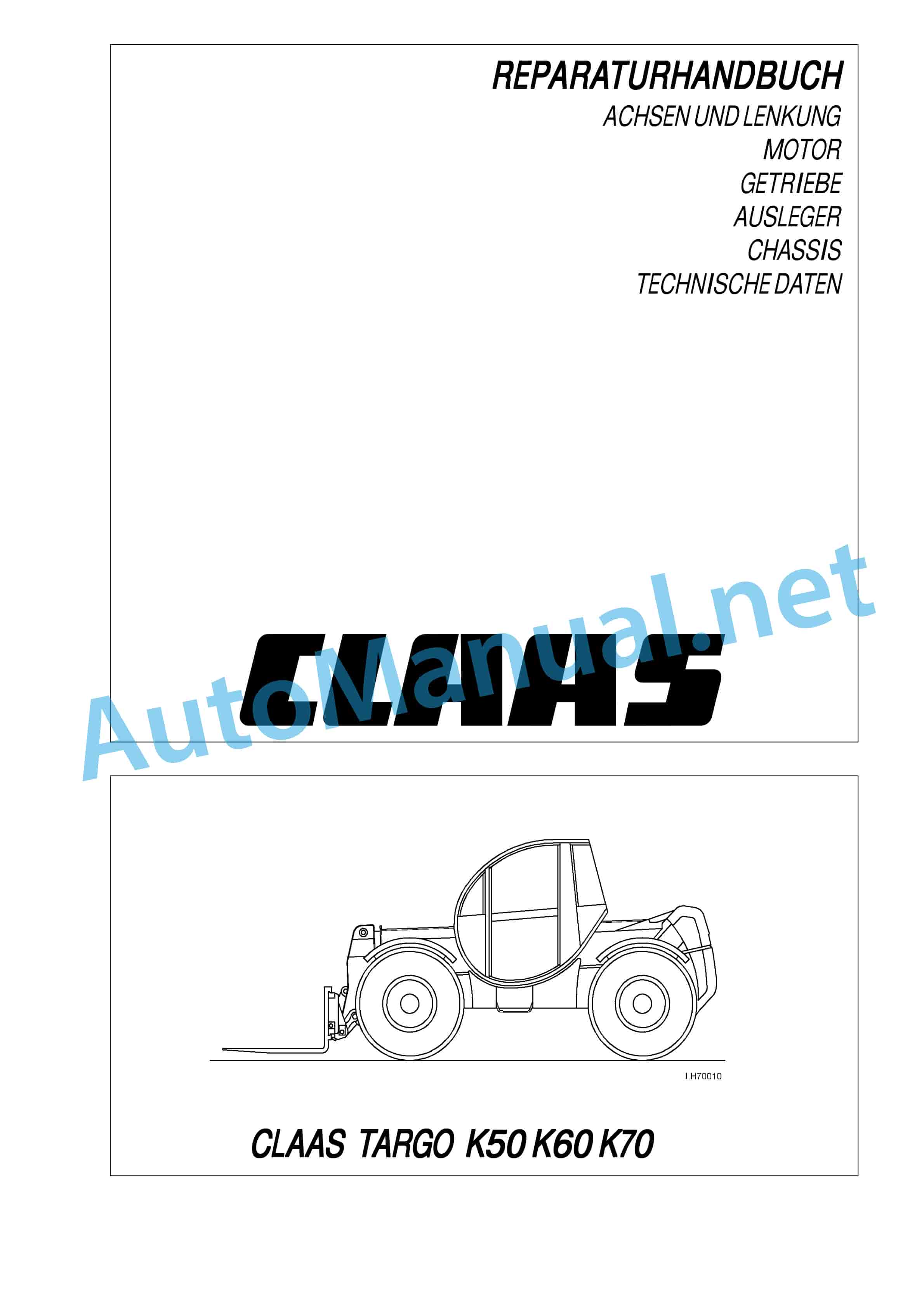 Claas TARGO K50 (513) Telehandlers Technical System DE 2 Claas TARGO K50 (513) Telehandlers Technical System DE - Image 2