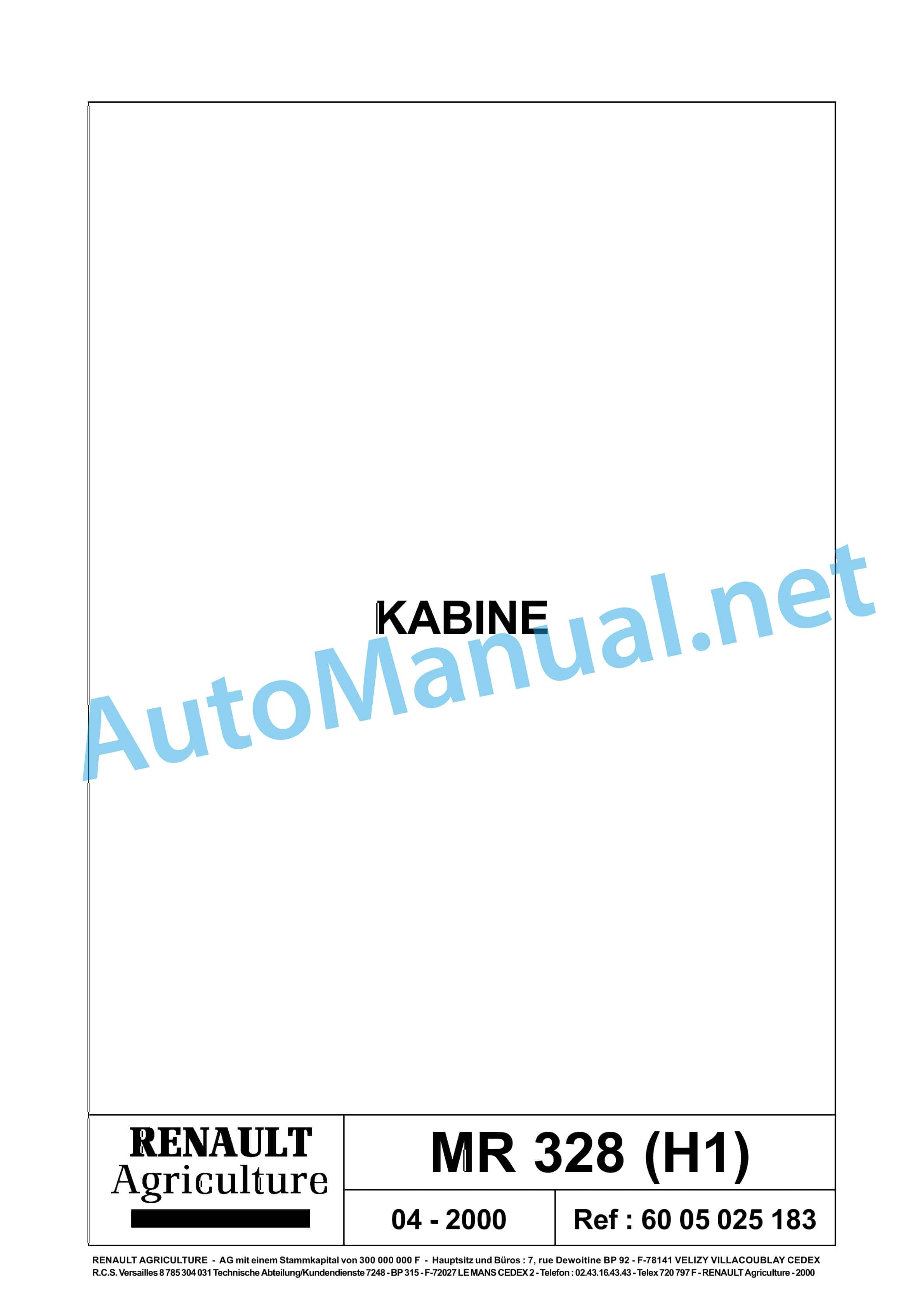 Claas TEMIS 650 630 610 RX, X, Z (T05) Tractor Repair Manual DE