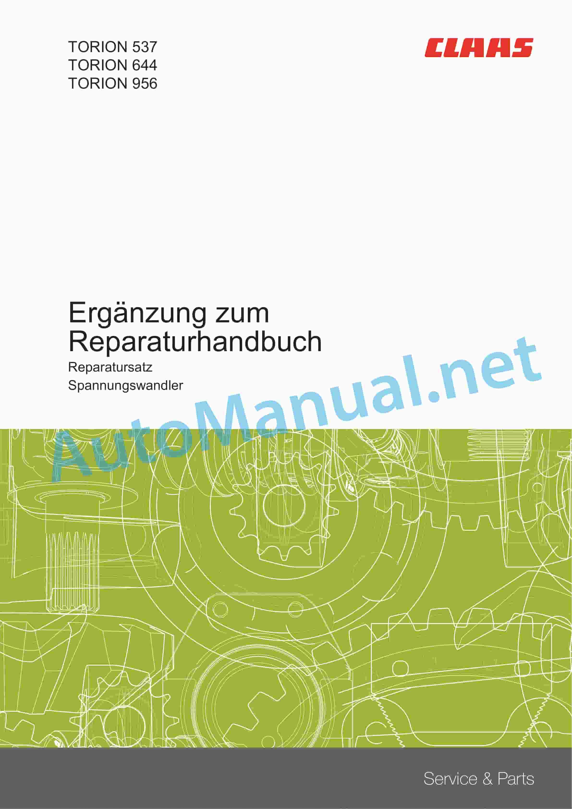 Claas TORION 644 SINUS (K53) Wheel Loaders Repair Manual DE 3 Claas TORION 644 SINUS (K53) Wheel Loaders Repair Manual DE - Image 3