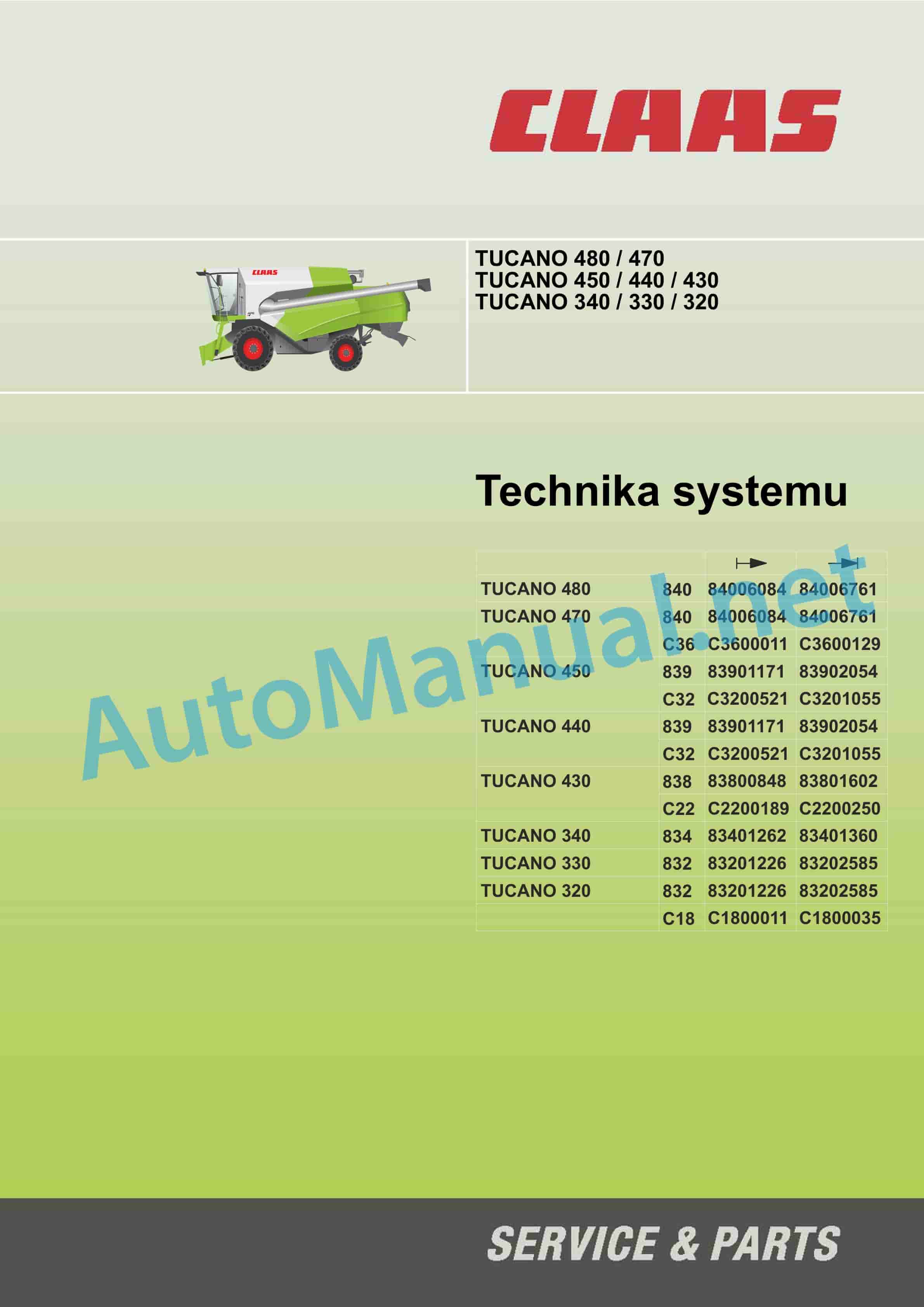 Claas TUCANO 340 (834) Combine Technical System PL 5 Claas TUCANO 340 (834) Combine Technical System PL - Image 5