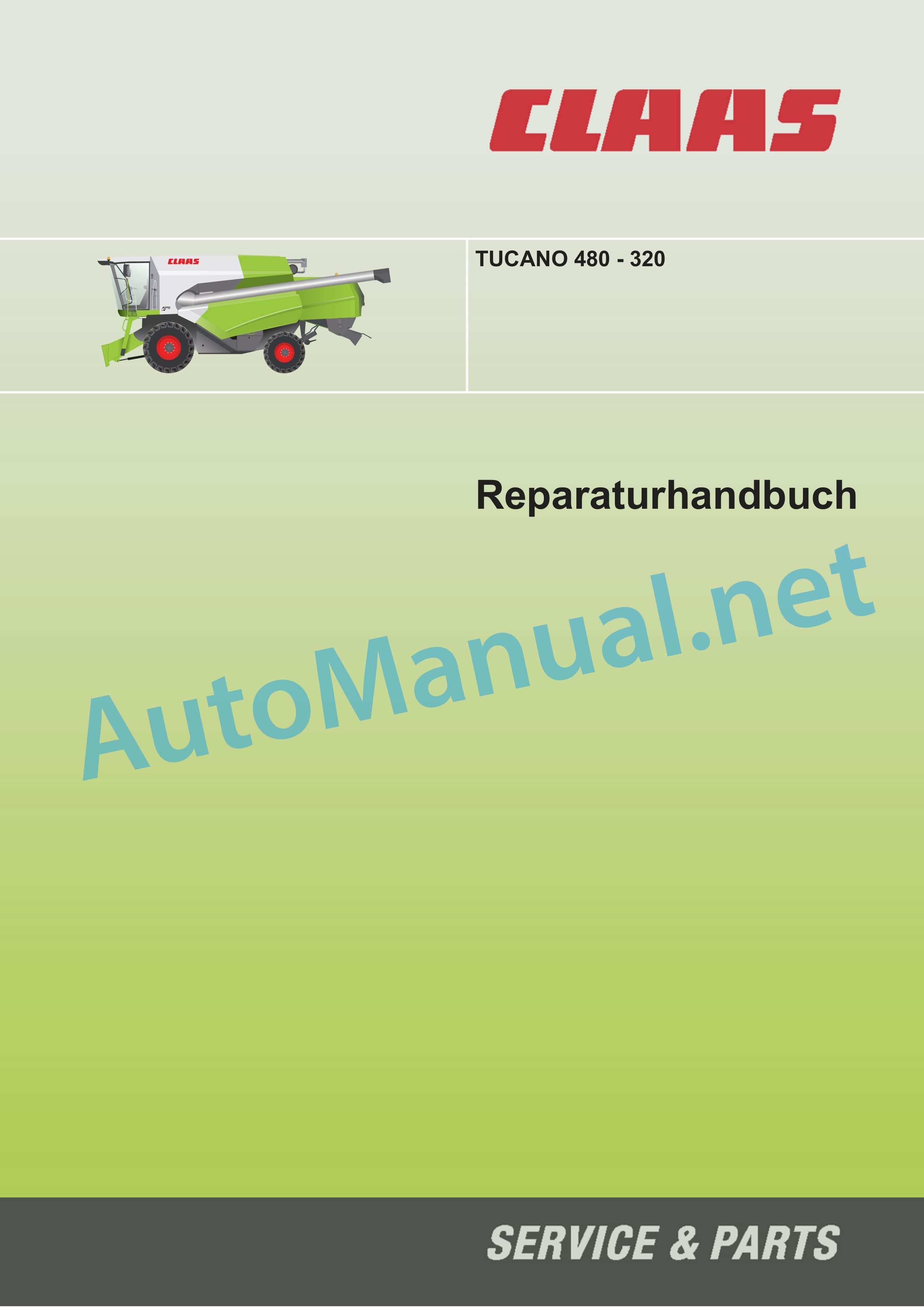 Claas TUCANO 430-420 (838) Combine Repair Manual DE