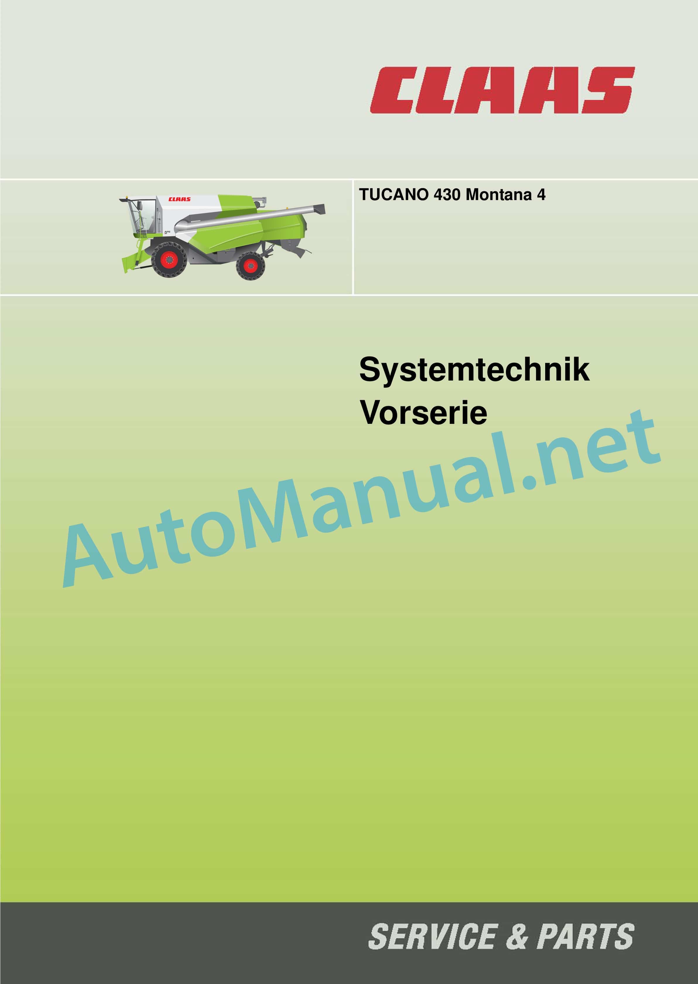 Claas TUCANO 430 MONTANA 4 (831) Combine Technical System DE 1 Claas TUCANO 430 MONTANA 4 (831) Combine Technical System DE