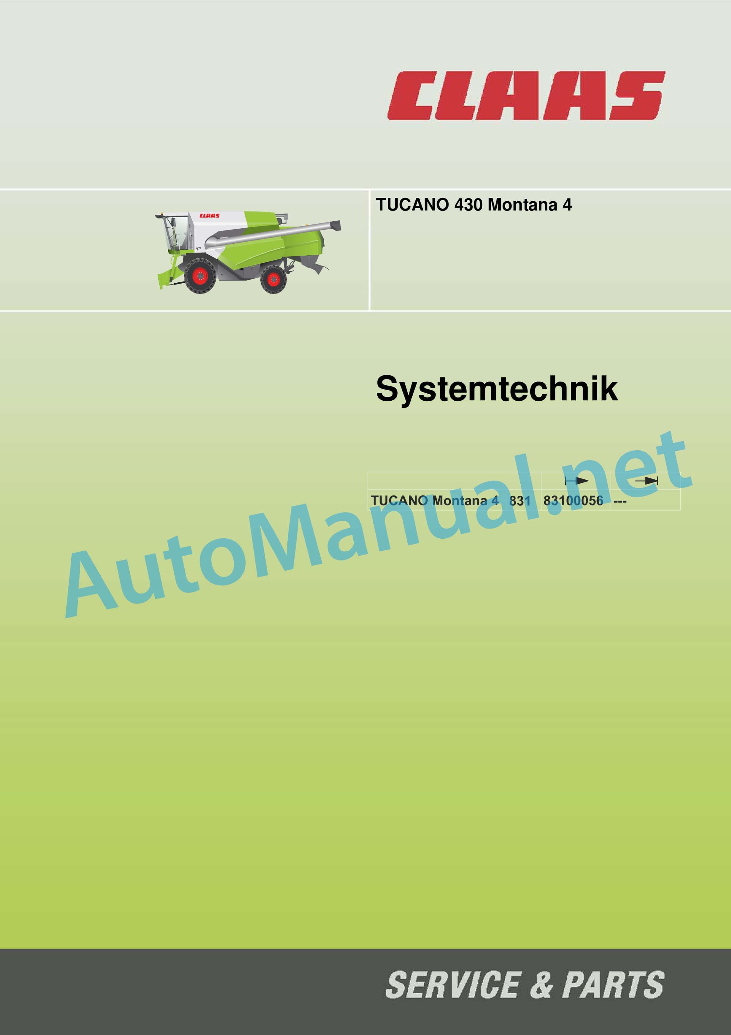 Claas TUCANO 430 MONTANA 4 (831) Combine Technical System DE 3 Claas TUCANO 430 MONTANA 4 (831) Combine Technical System DE - Image 3
