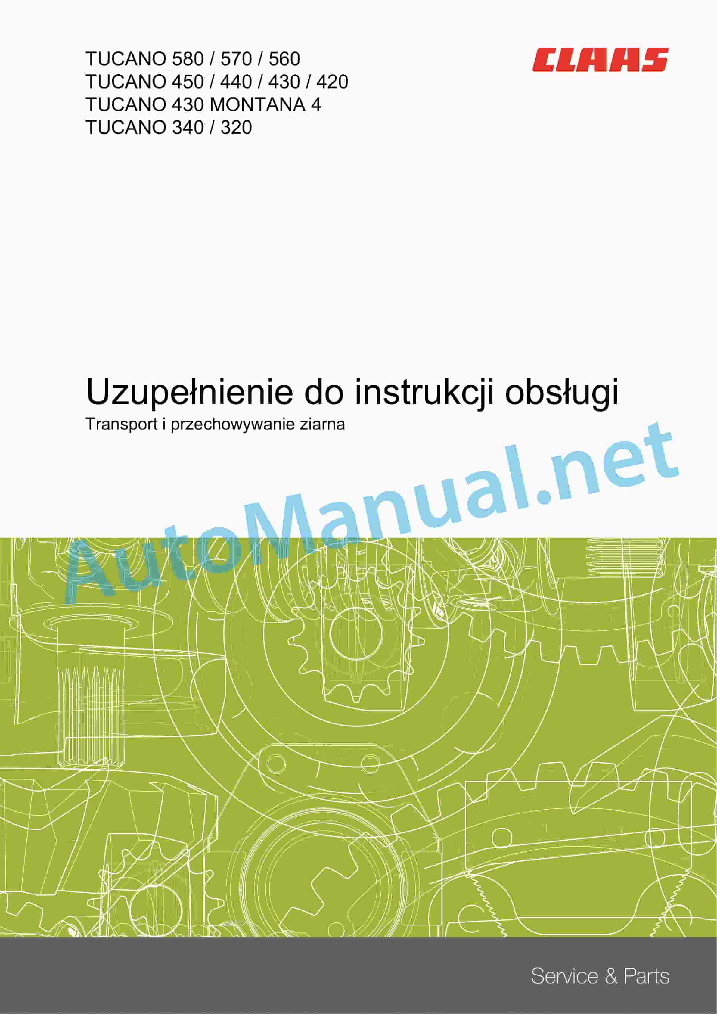 Claas TUCANO 430 MONTANA 4 (C01) Combine Operator Manual PL 1 Claas TUCANO 430 MONTANA 4 (C01) Combine Operator Manual PL