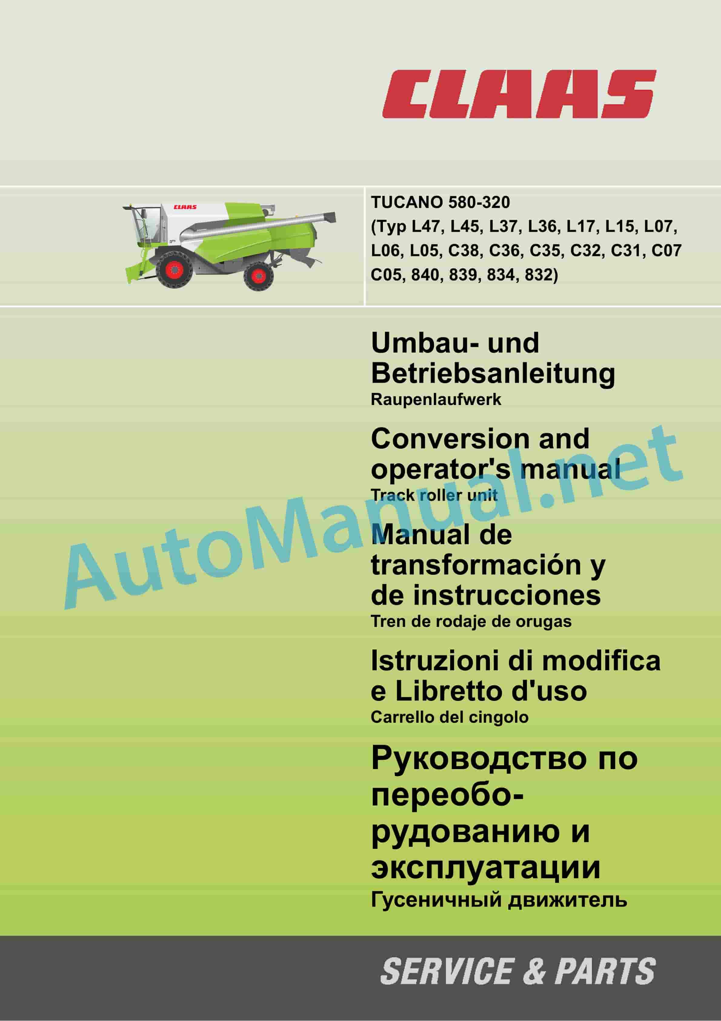 Claas TUCANO 450-440 (C31) Combine Operator Manual PL