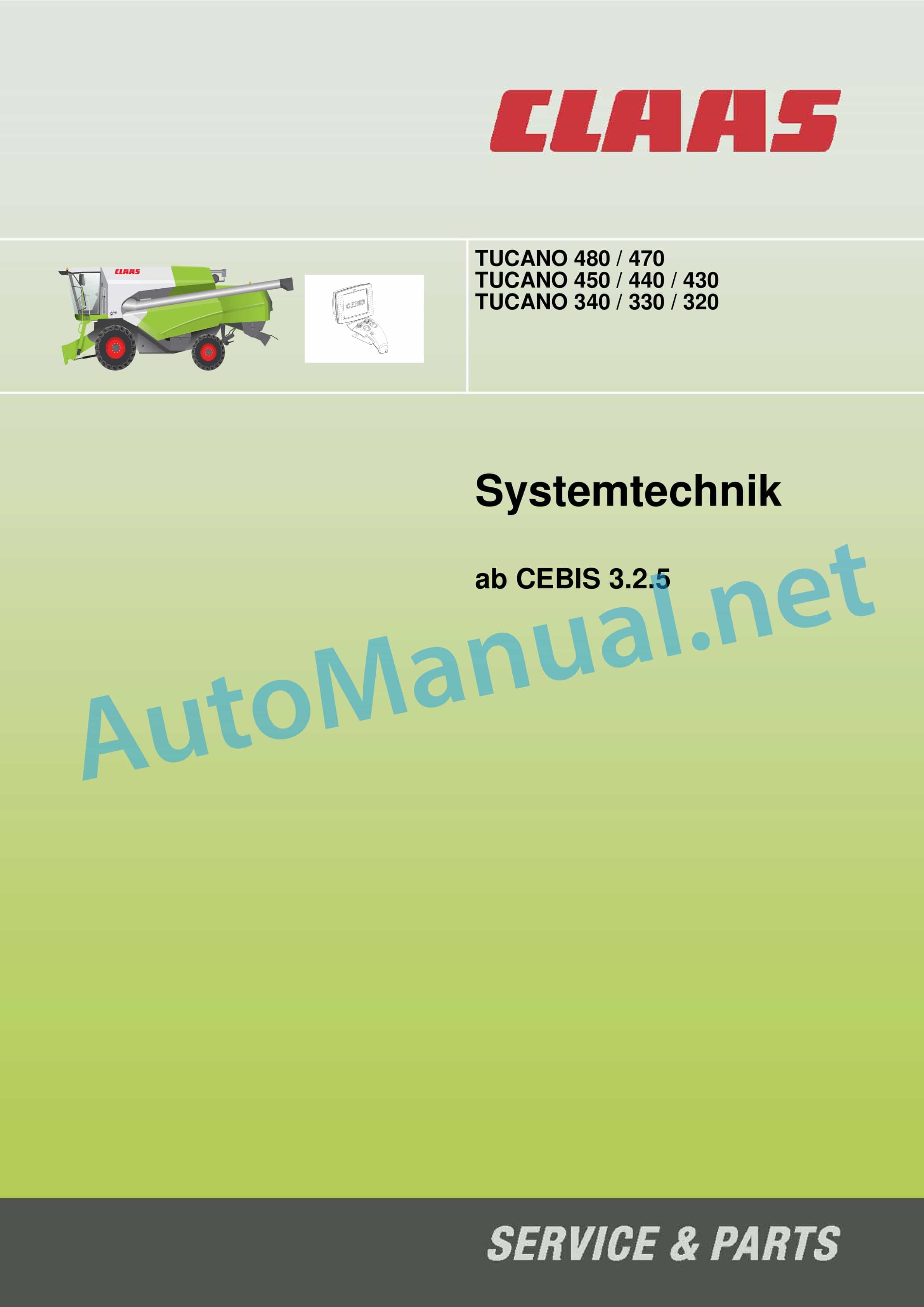 Claas TUCANO 480-470 (840) Combine Technical System DE
