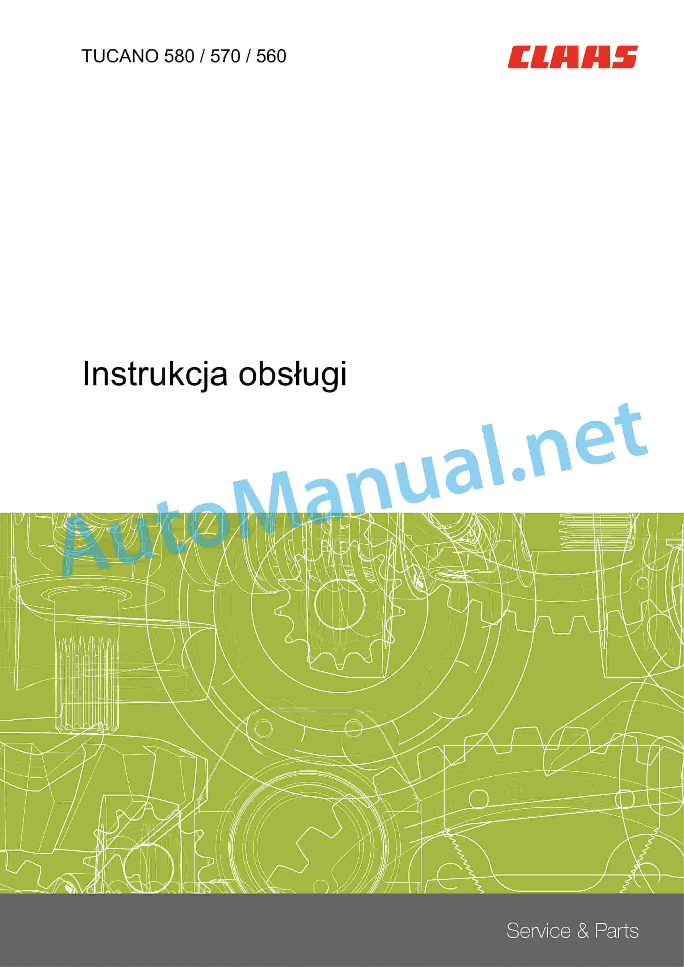 Claas TUCANO 580-570 (L17) Combine Operator Manual PL 1 Claas TUCANO 580-570 (L17) Combine Operator Manual PL