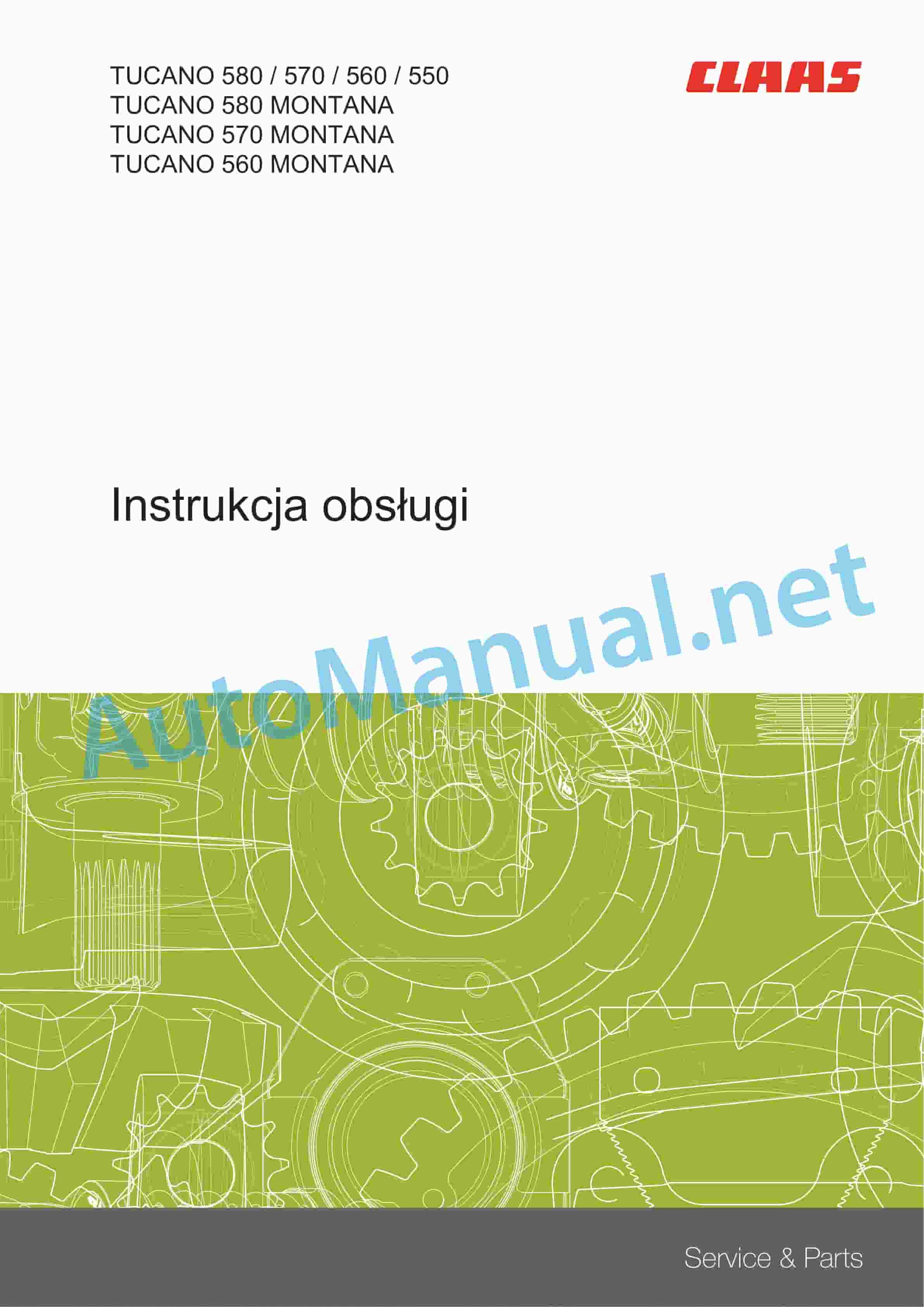 Claas TUCANO 580-570 (L47) Combine Operator Manual PL 2 Claas TUCANO 580-570 (L47) Combine Operator Manual PL - Image 2