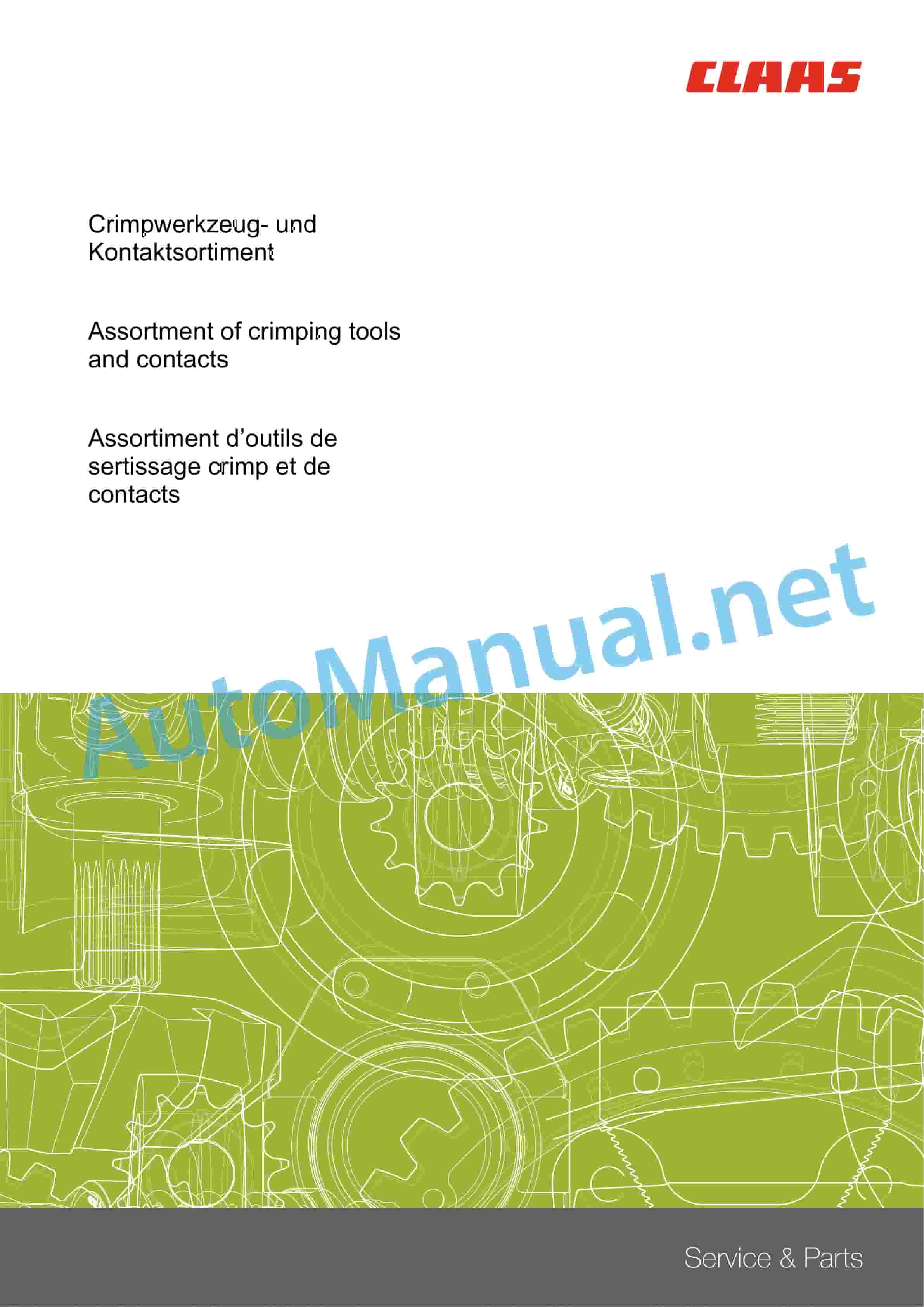 Claas Tyre pressure control system (X20) Miscellaneous Operator Manual DE