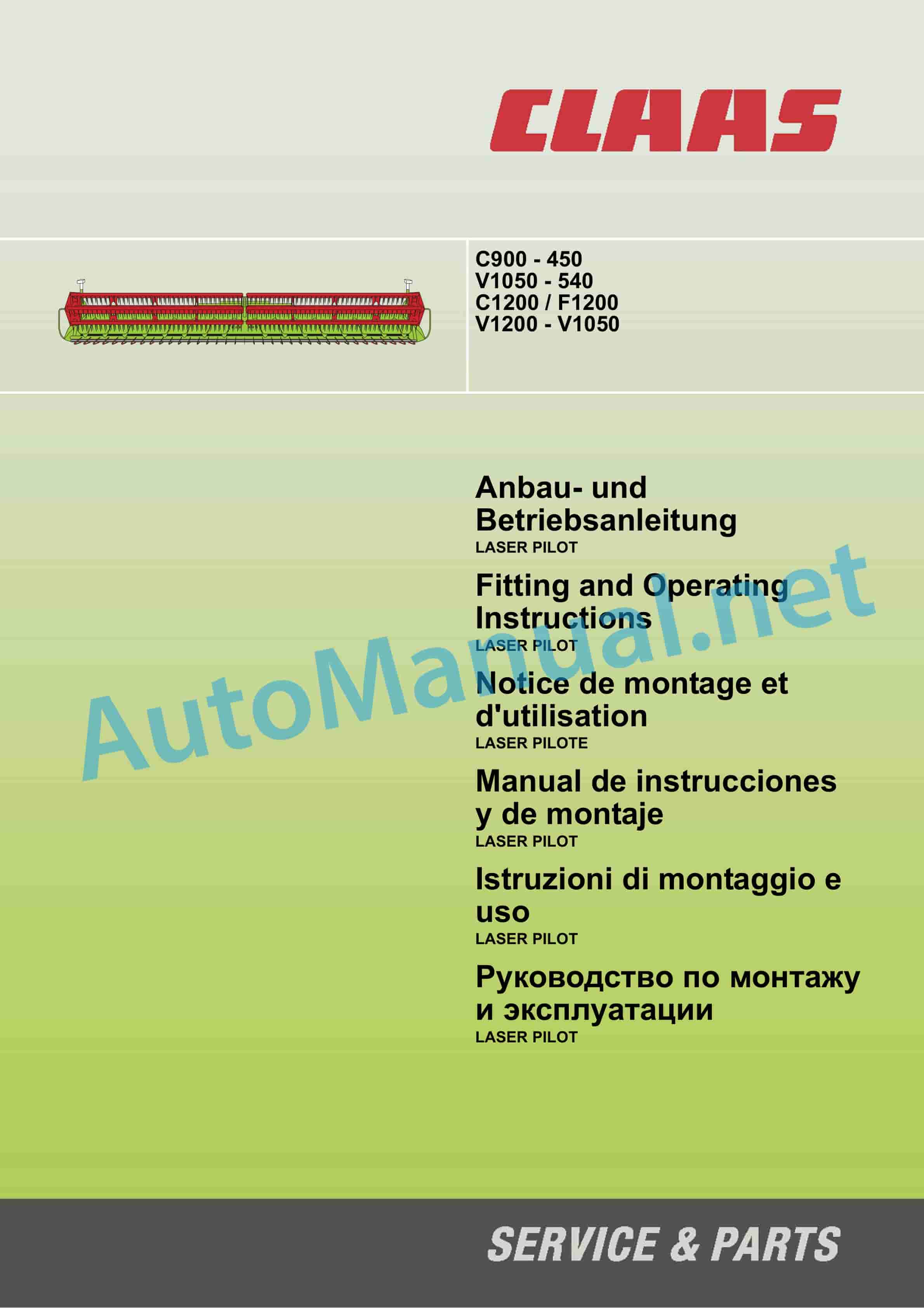 Claas V1350-V1050 LEXION TUCANO (529) Combine Operator Manual PL 1 Claas V1350-V1050 LEXION TUCANO (529) Combine Operator Manual PL