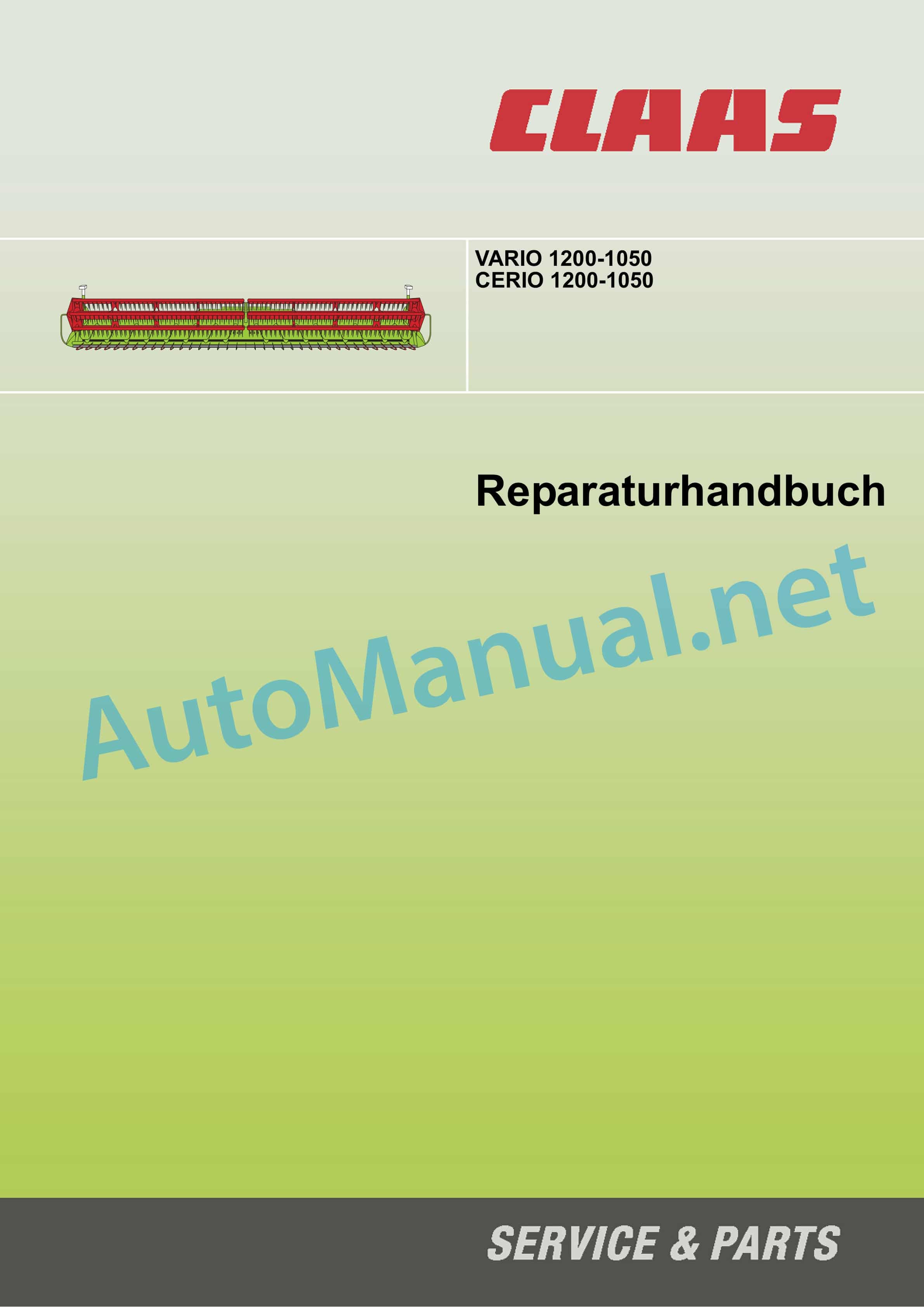 Claas V1350-V1050 LEXION TUCANO (529) Combine Repair Manual DE