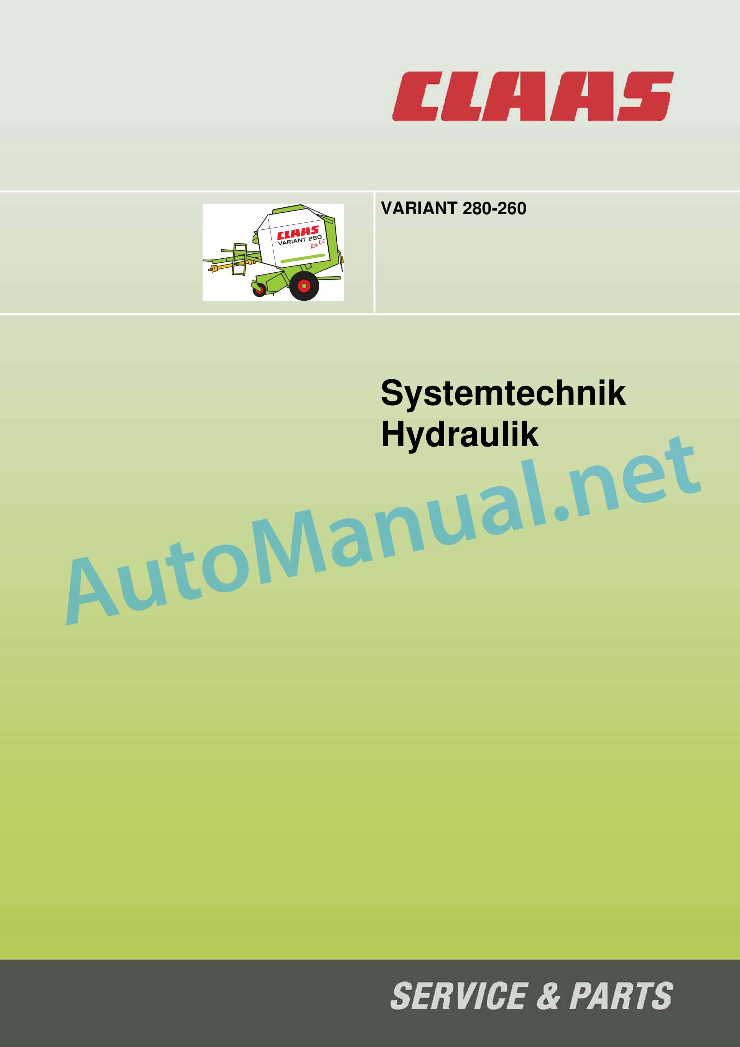 Claas VARIANT 280 RC (730) Baler Technical System DE