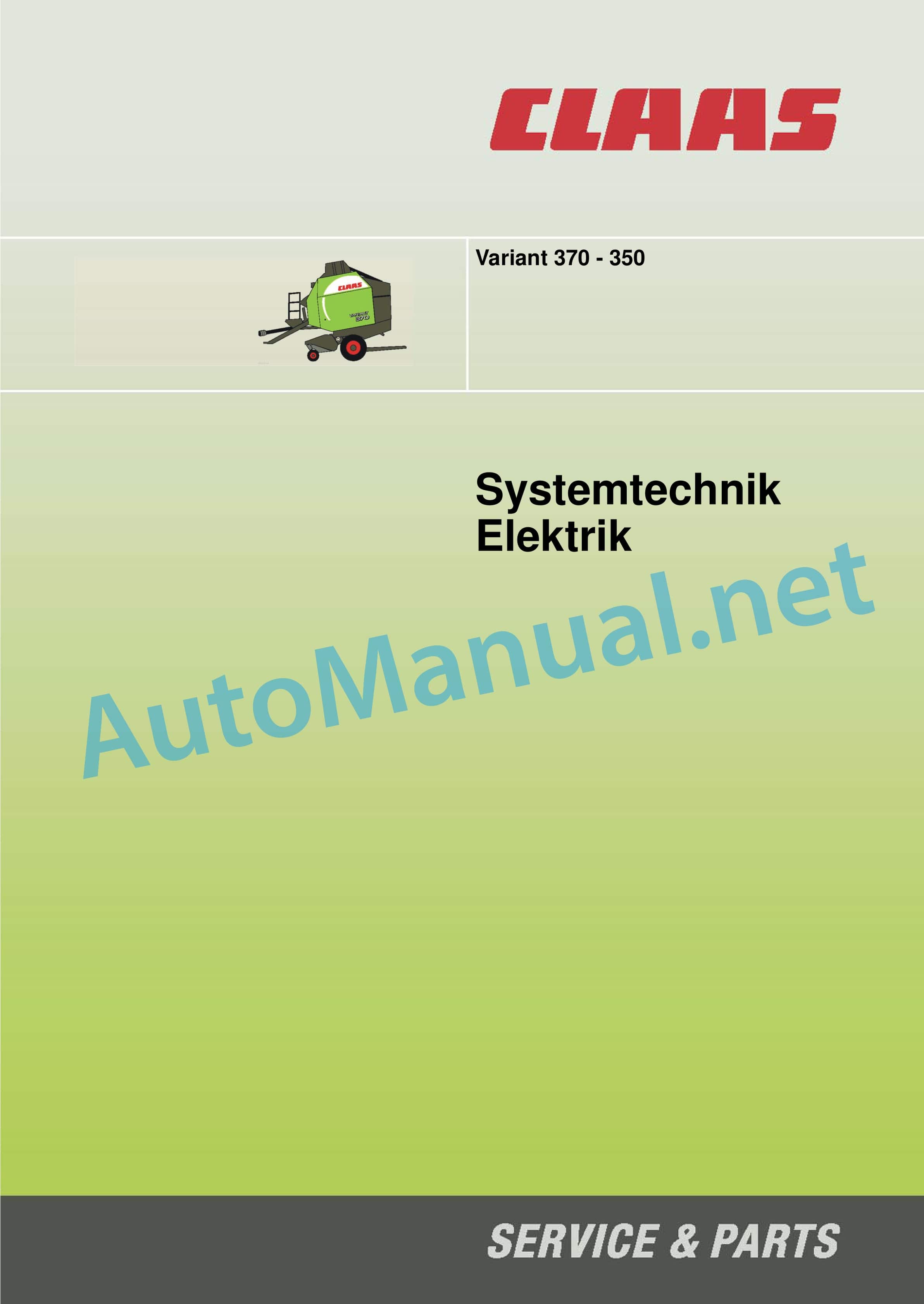 Claas VARIANT 350 (770) Baler Technical System DE 3 Claas VARIANT 350 (770) Baler Technical System DE - Image 3