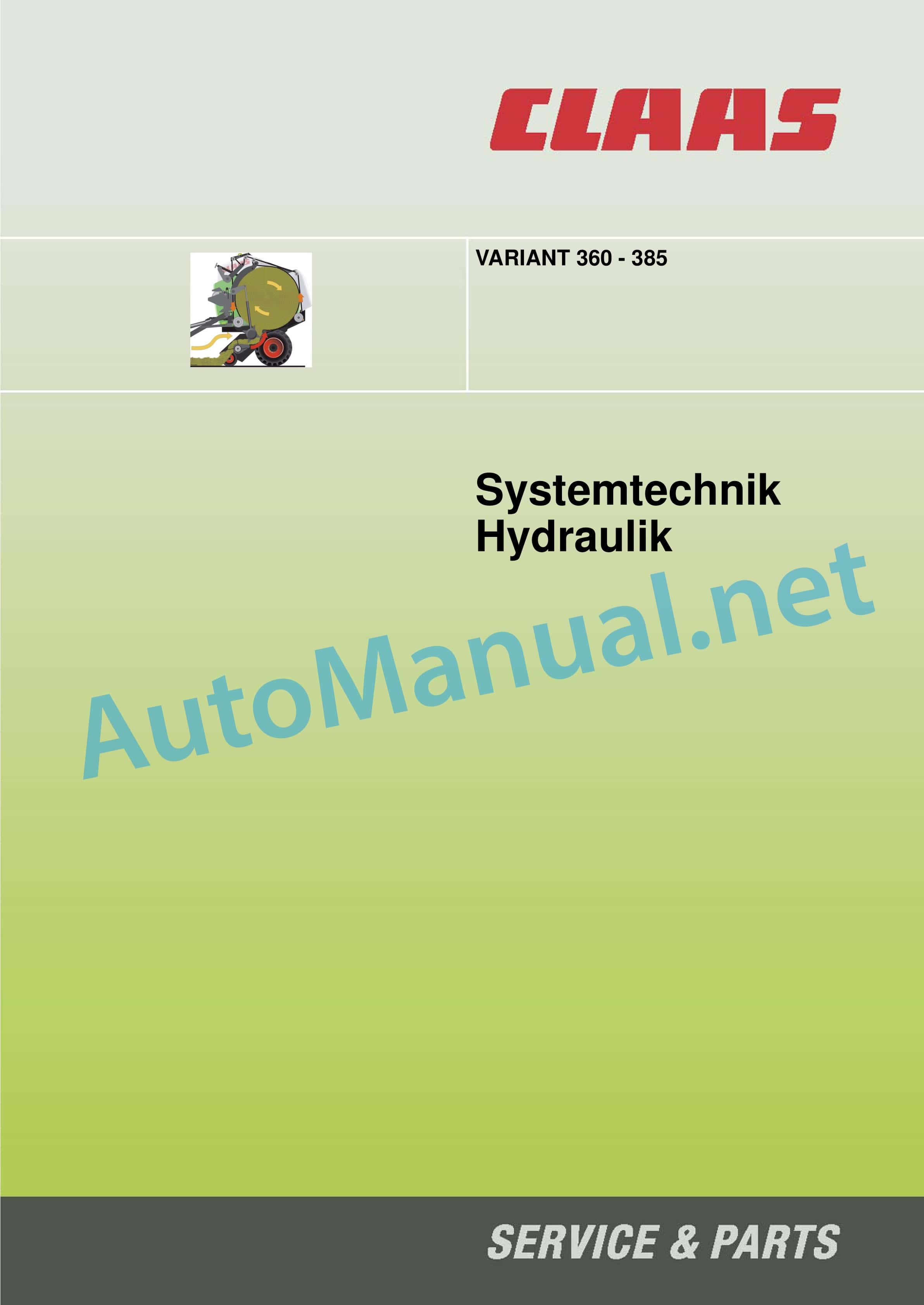Claas VARIANT 465 460 365 360 RC RF (751) Baler Technical System DE 3 Claas VARIANT 465 460 365 360 RC RF (751) Baler Technical System DE - Image 3
