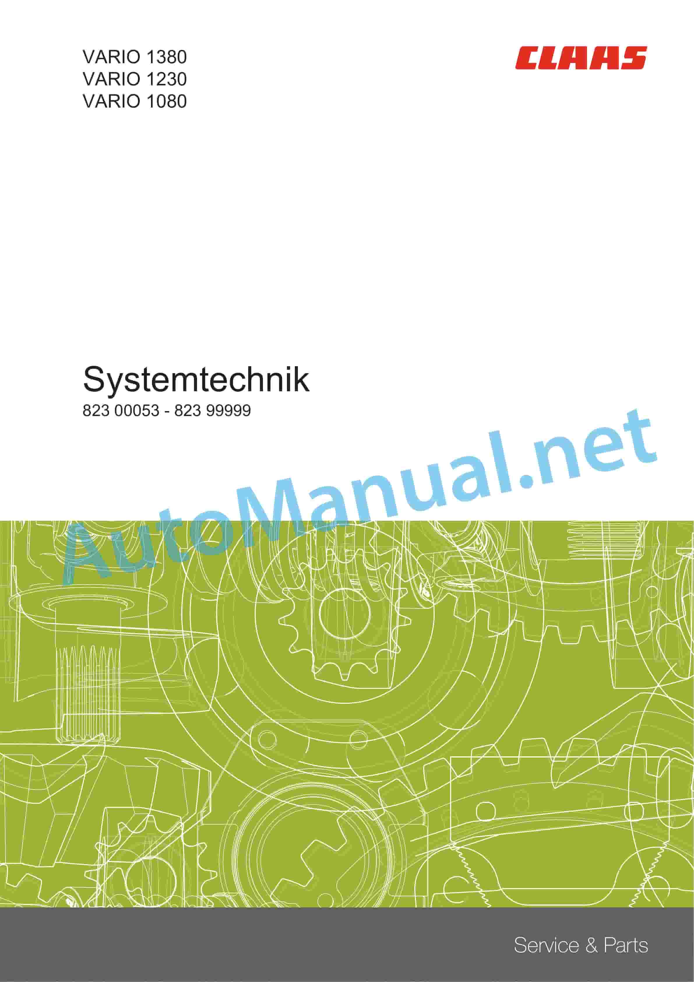Alternative view of Claas VARIO 1380-1080 (823) Combine Technical System DE