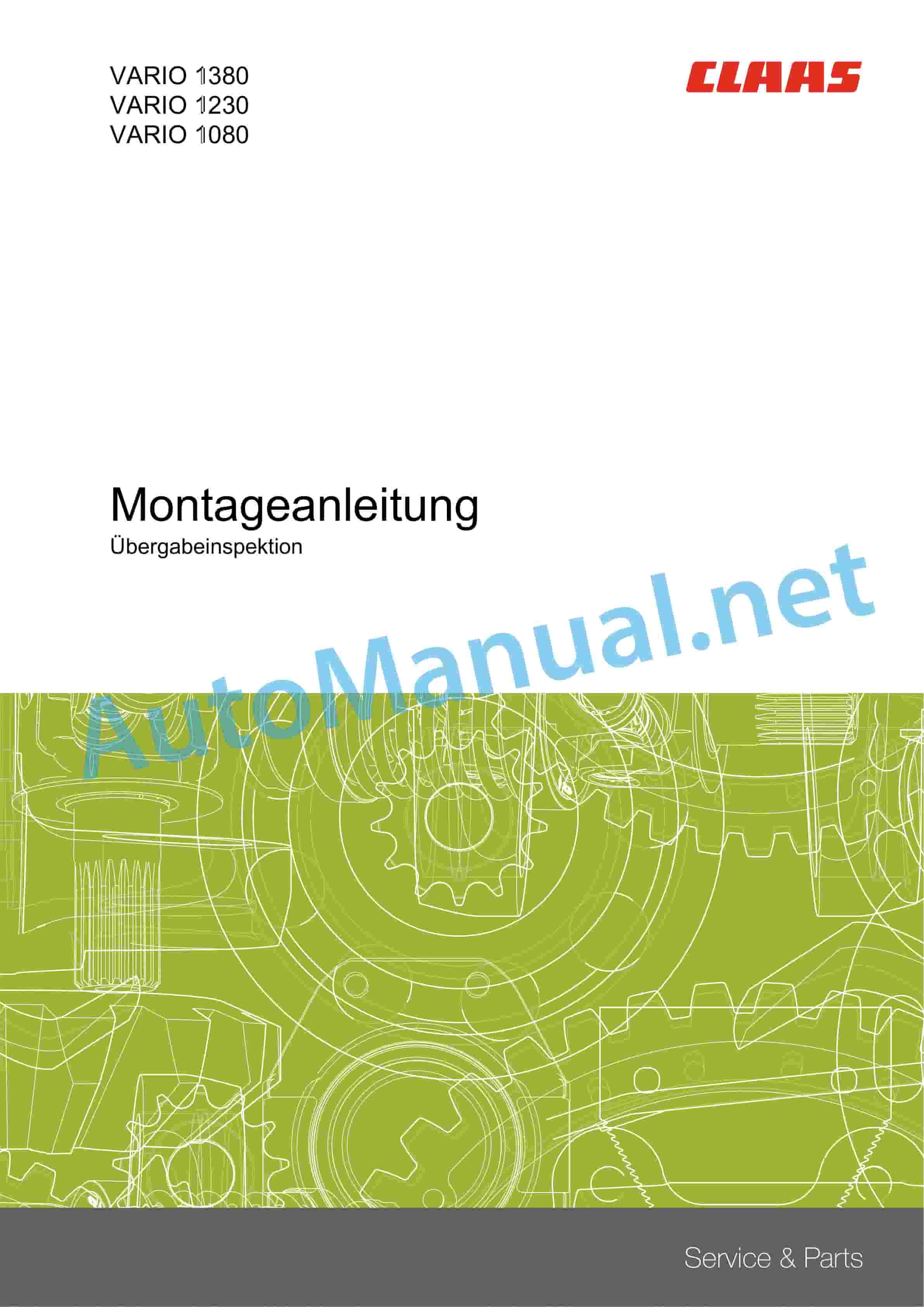 Claas VARIO 930-500 CERIO 930-560 (528) Combine Operator Manual DE 3 Claas VARIO 930-500 CERIO 930-560 (528) Combine Operator Manual DE - Image 3