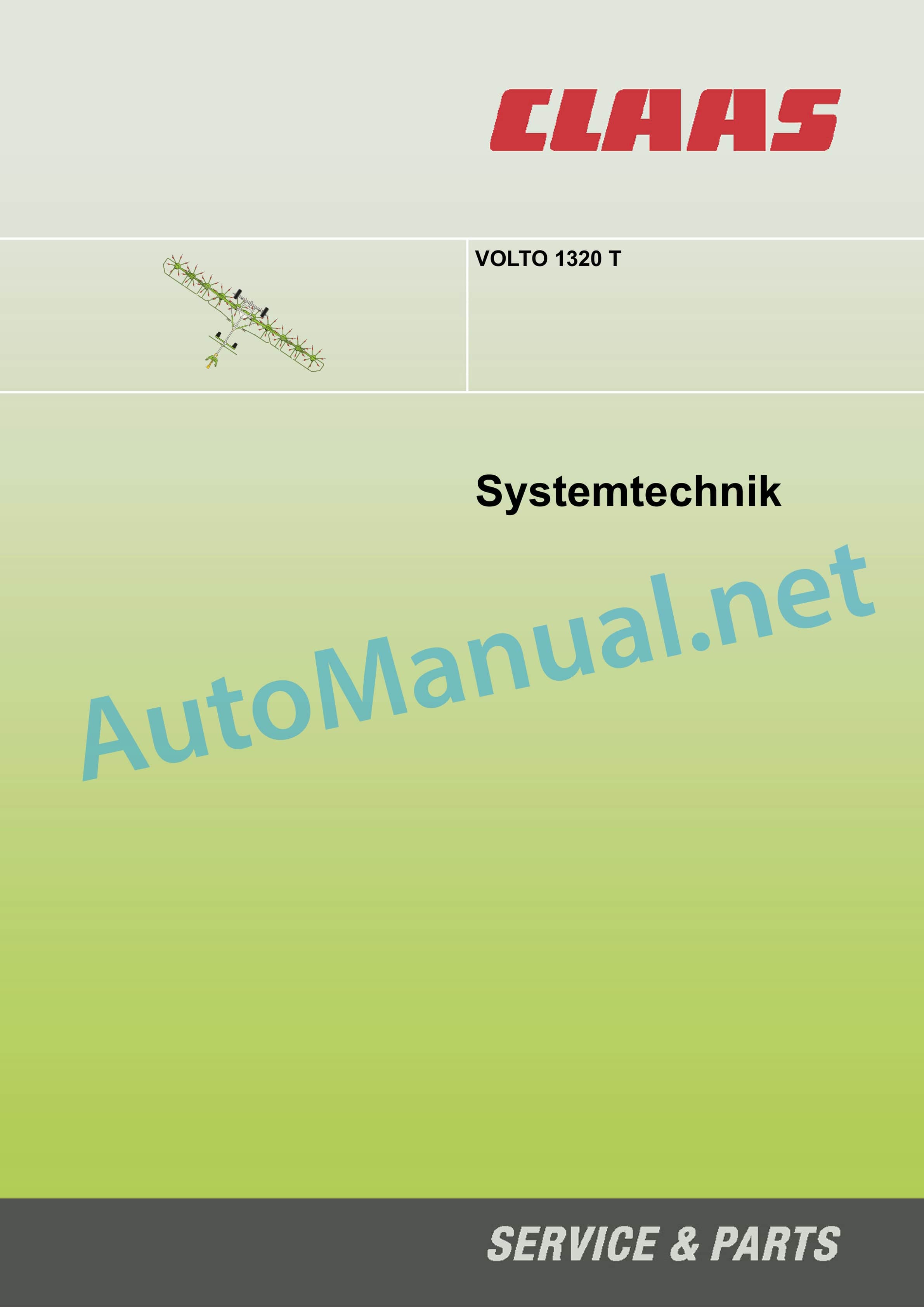 Alternative view of Claas VOLTO 1320 T 1300 T (631) Tedders Technical System DE