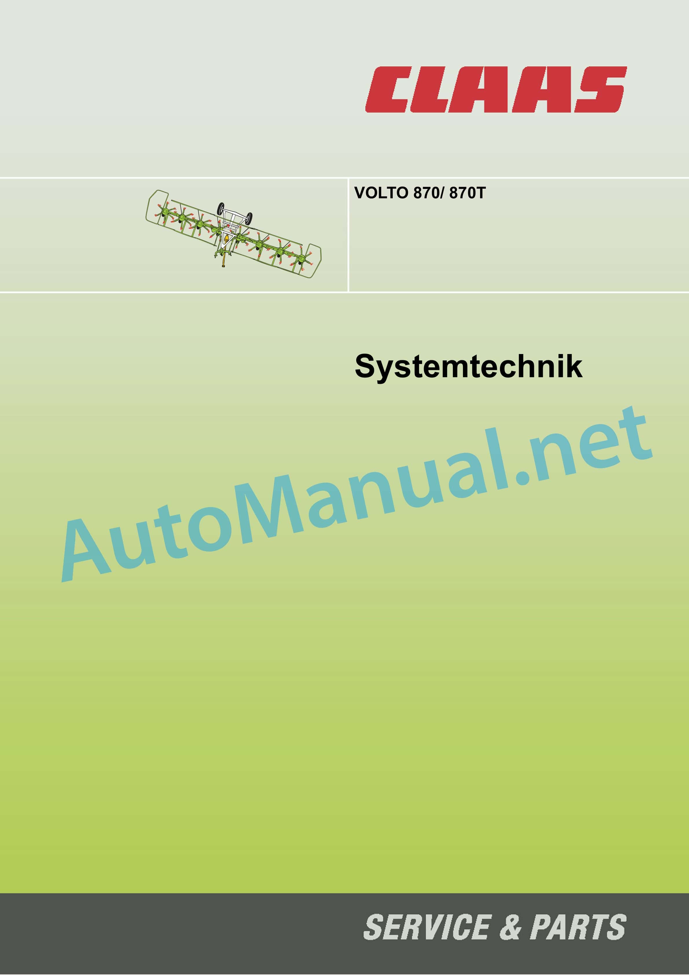 Alternative view of Claas VOLTO 870 H (629) Tedders Technical System DE